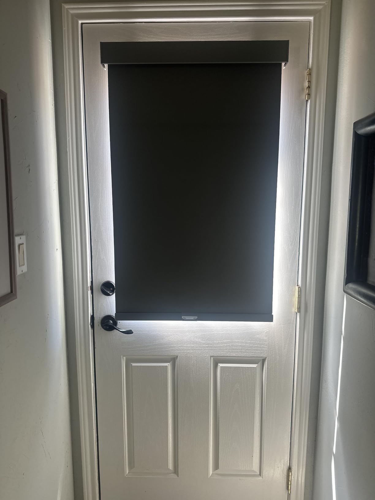 Persilux Blackout Roller Shades for Windows, Thermal Insulated Fabric Window Shades, Cordless Free-Stop Blinds for Windows with Valance, UV Protection Shades for Home and Bedroom, White, Custom Size customer photo 2