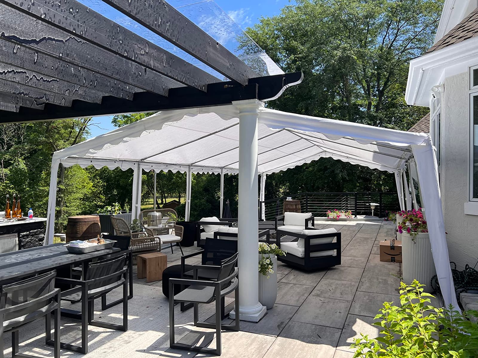 20x20ft Heavy Duty Party Tent with Storage Bags customer photo 2