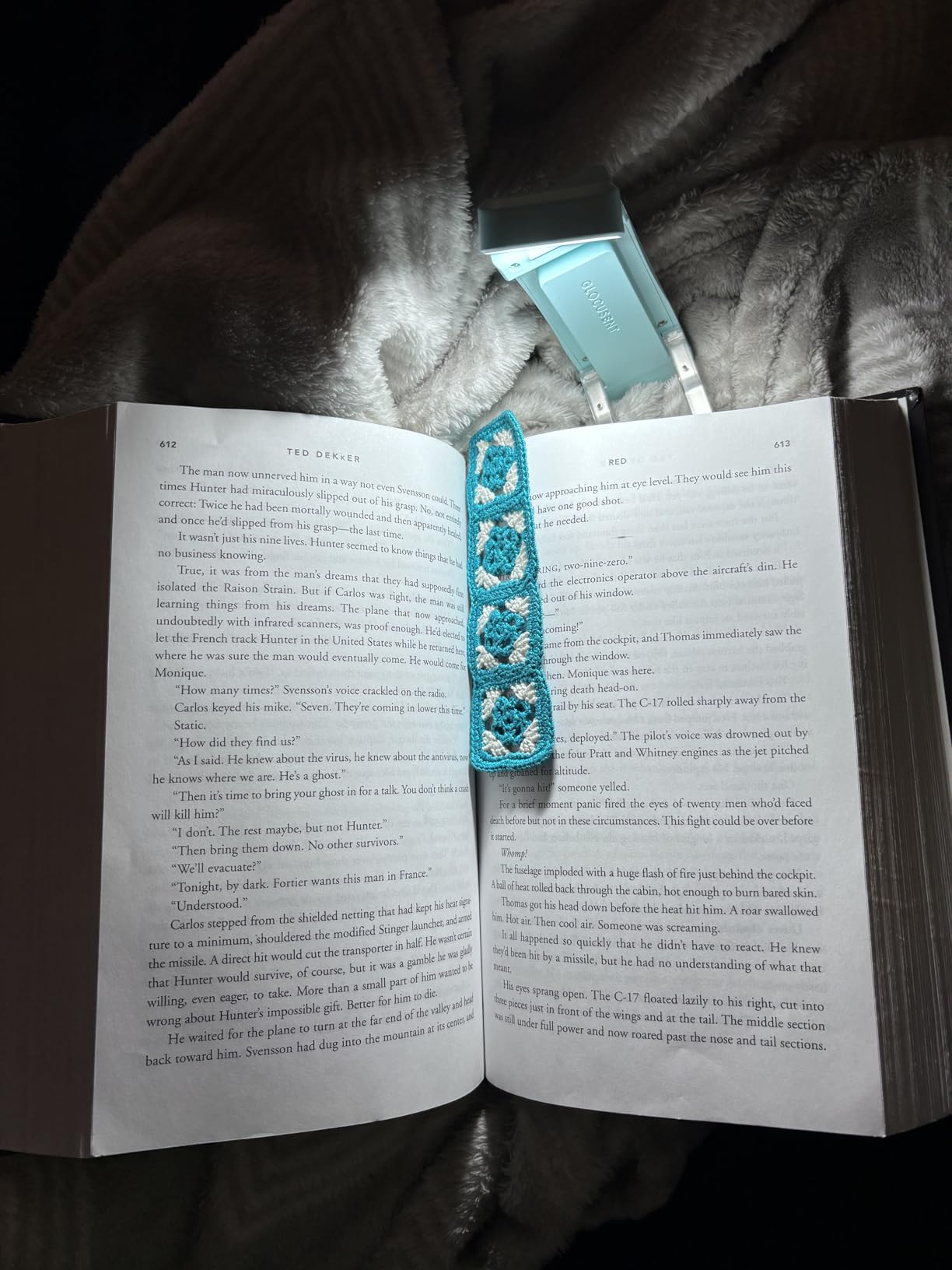 Glocusent USB Rechargeable Book Light, Portable Clip-on LED Reading Light customer photo 1