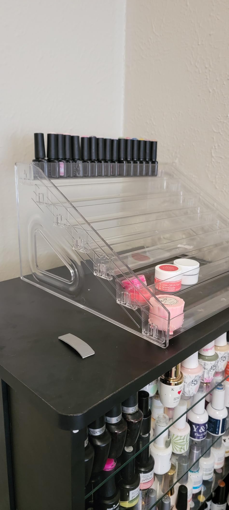 7-Layer Clear Acrylic Paint Holder Storage & Brush Organizer customer photo 2