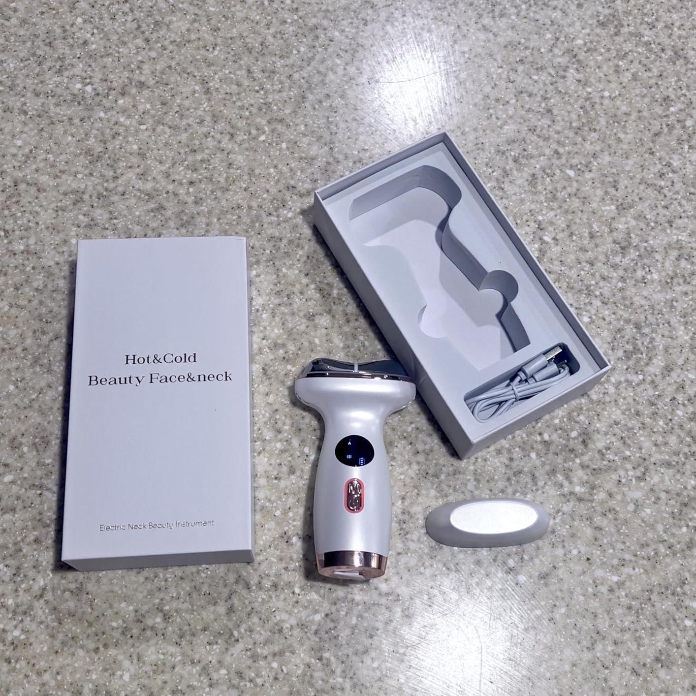 7-in-1 Microcurrent Facial Device, Red Light Face & Neck Massager customer photo 1