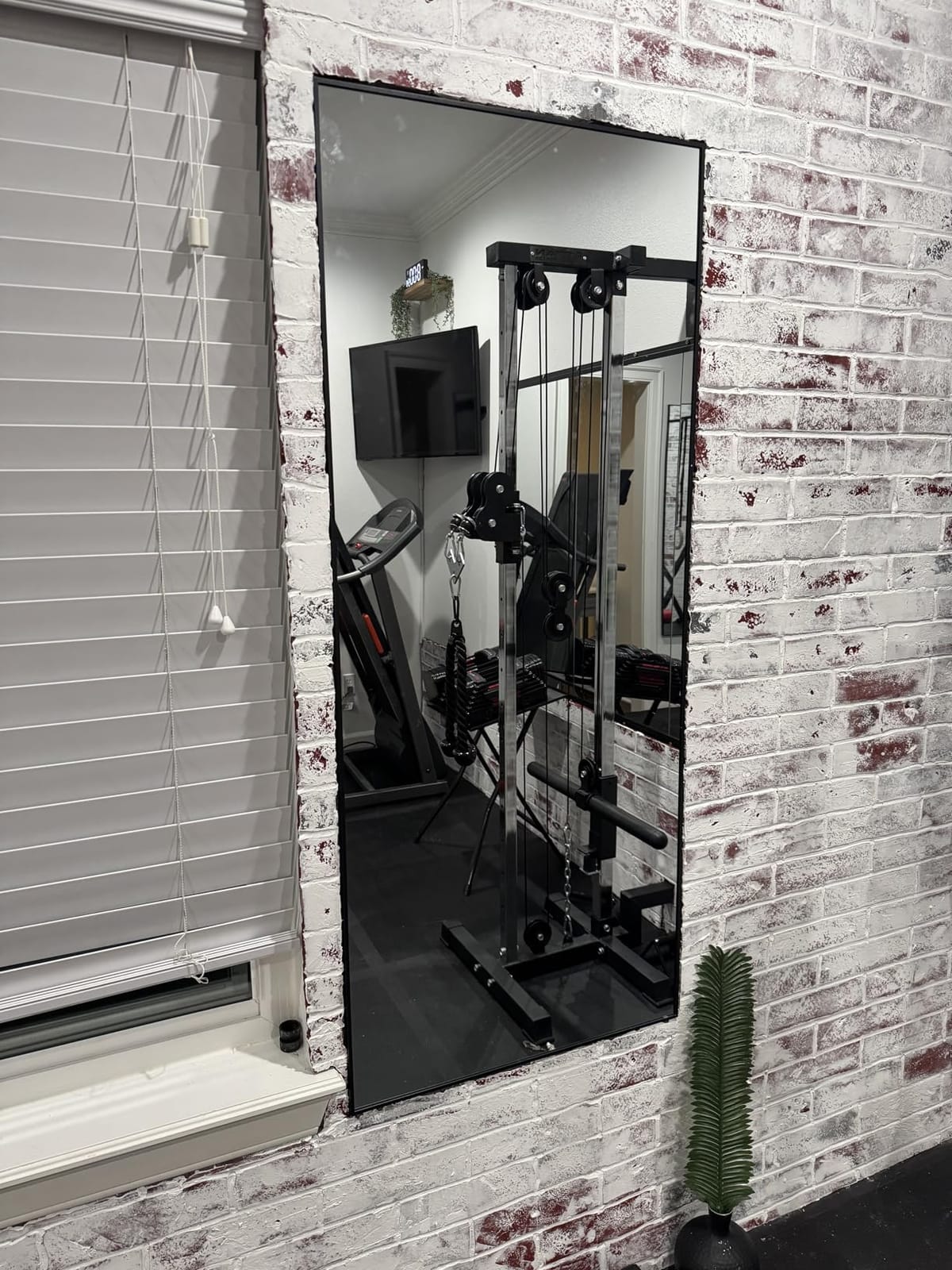 Home Gym Mirror, 57''X24''-2PCS Large Yoga Mirror, Frameless Full Length Mirrors for Fitness, Tempered Glass, Wall Mounted for Dance Studio, Garage customer photo 1