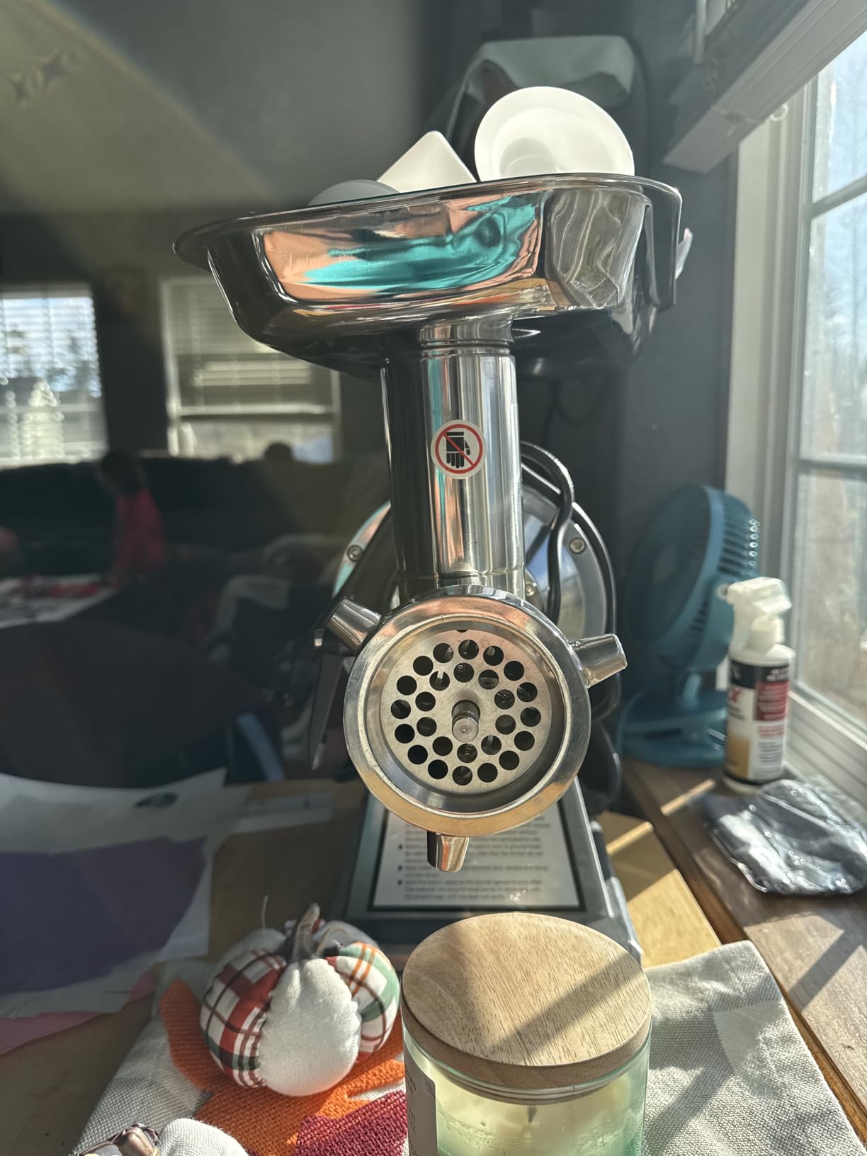 Commercial Meat Grinder #12C,0.9HP Electric Meat Grinder customer photo 2