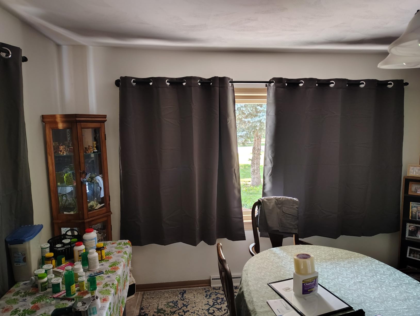 NICETOWN Blush Pink 100% Blackout Curtains for Nursery 52