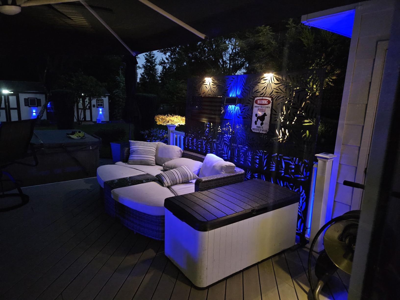 Solar Fence Lights Outdoor - 3000/4000/6000K 3 Mode, IP65 Waterproof Fence Lights Solar Powered, Dusk to Dawn Solar Light for Outside, Backyard/Step/Patio/Deck/Stair Railings and Wall (12 pack) customer photo 1