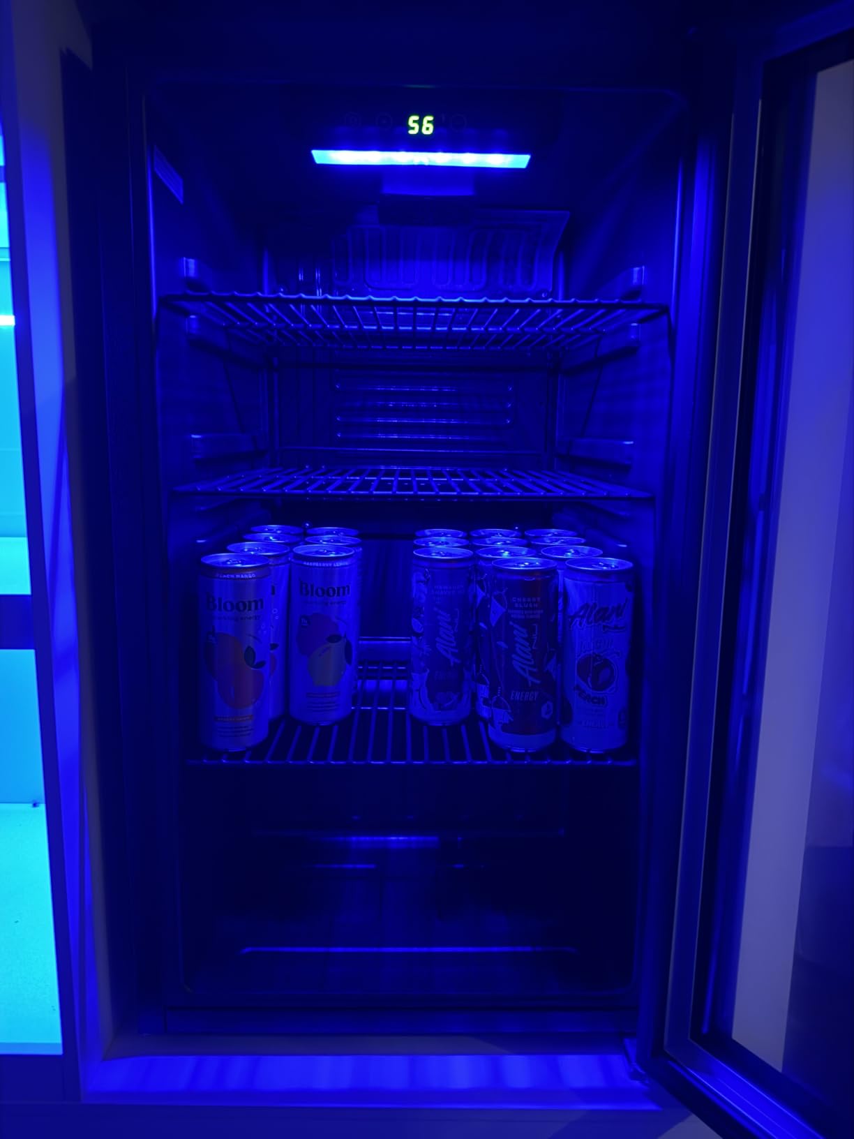 Electactic 26 Bottle Wine Cooler 130 Can Beverage Refrigerator, Small Freestanding Cabinet Wine Cellar with 40℉-61℉ Temperature Control Glass Door, Black customer photo 2