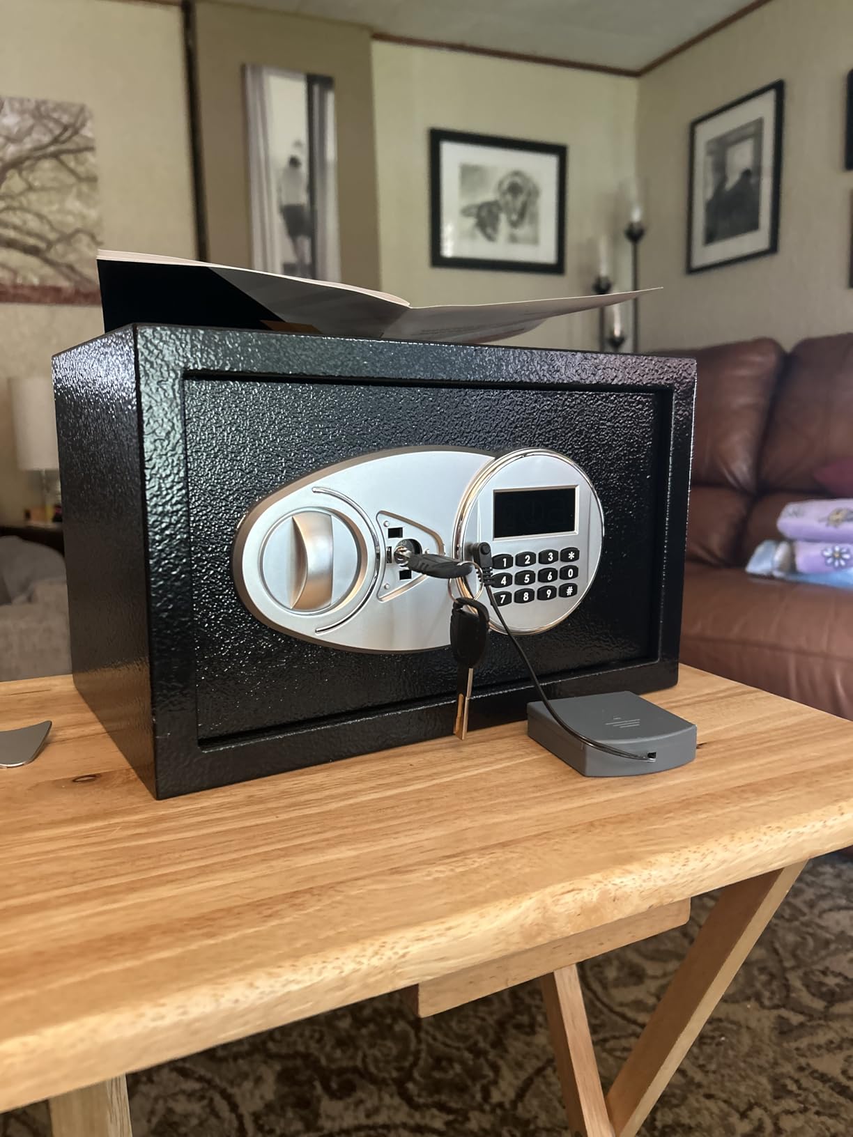 23.6'' Heavy Duty Biometric Fireproof Safe For Home customer photo 1