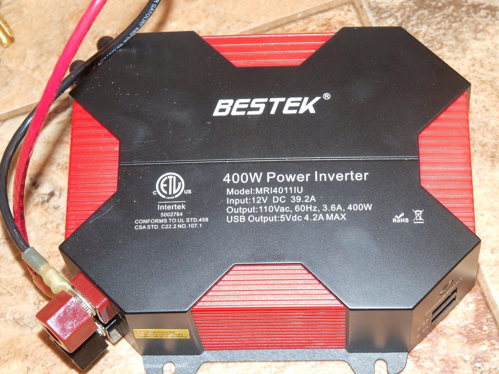 BESTEK 300W Car Power Inverter - DC 12V to 110V AC Car Plug Adapter with 30W USB-C & 18W USB-A Dual AC Outlet, Fast Car Charger Adapter for Laptop, Vehicles, Road Trip Essentials customer photo 2