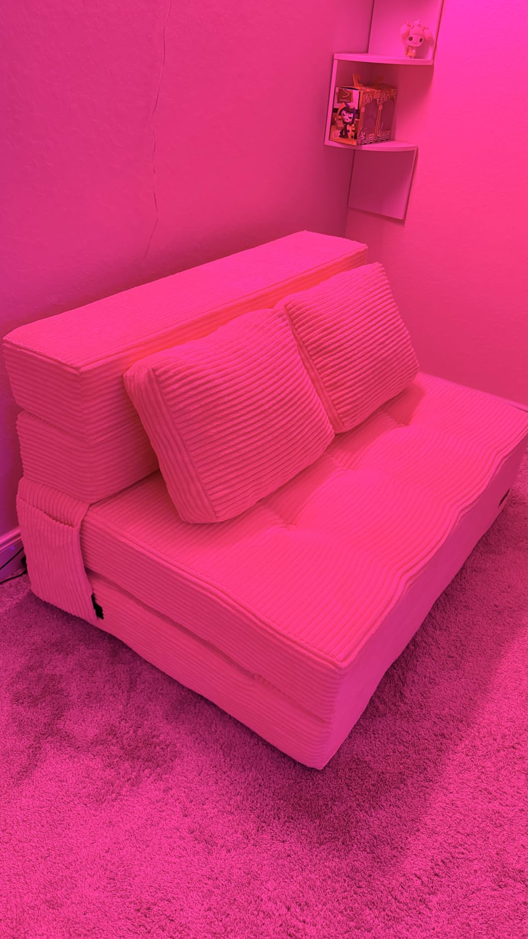 MAXYOYO Convertible Sofa Bed, Fold Out Sofa Couch with Pillow for Adults customer photo 1