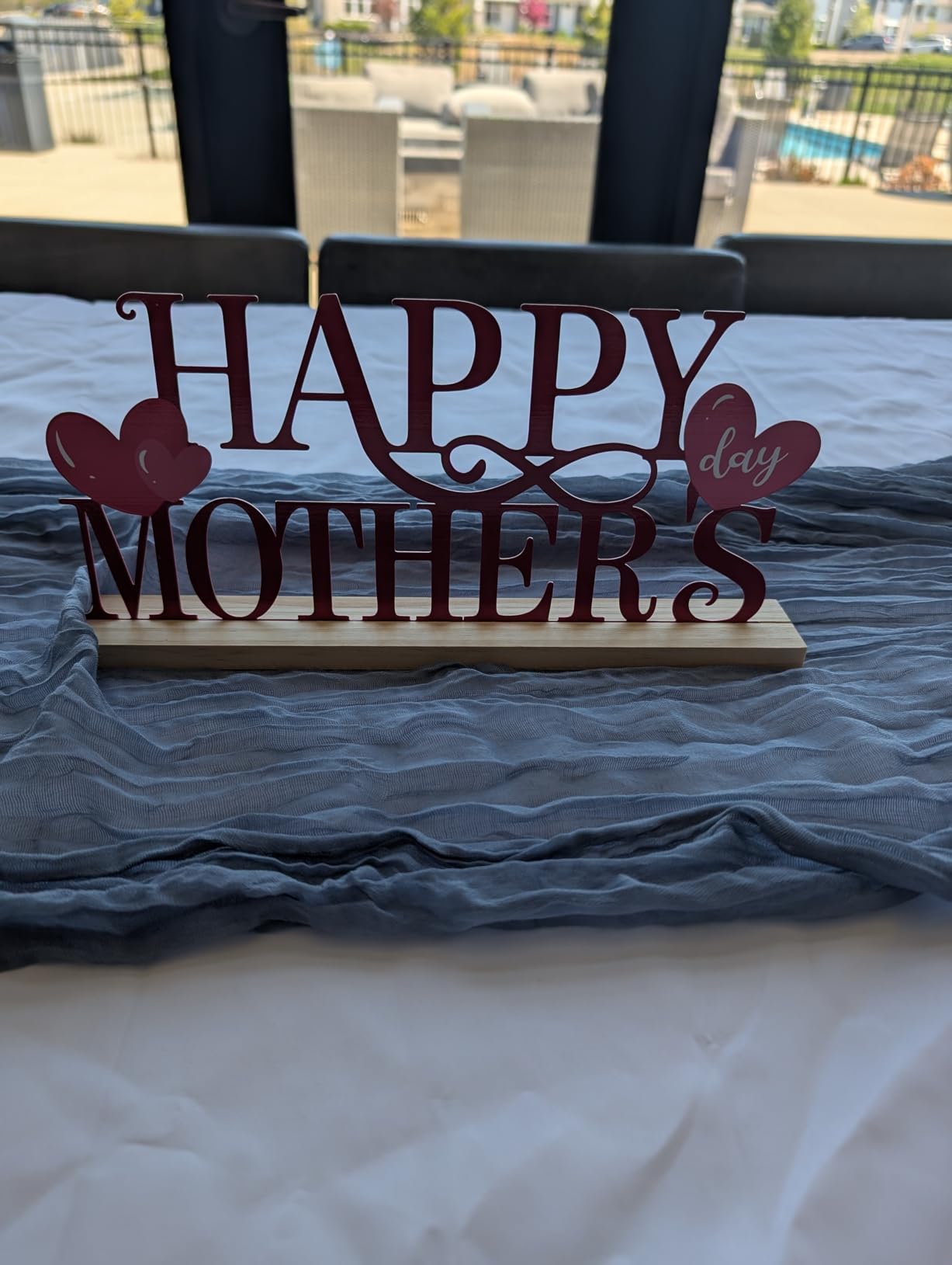 Metal Happy 4th of July Sign Decorations for Home Party Shelf Mantel customer photo 1