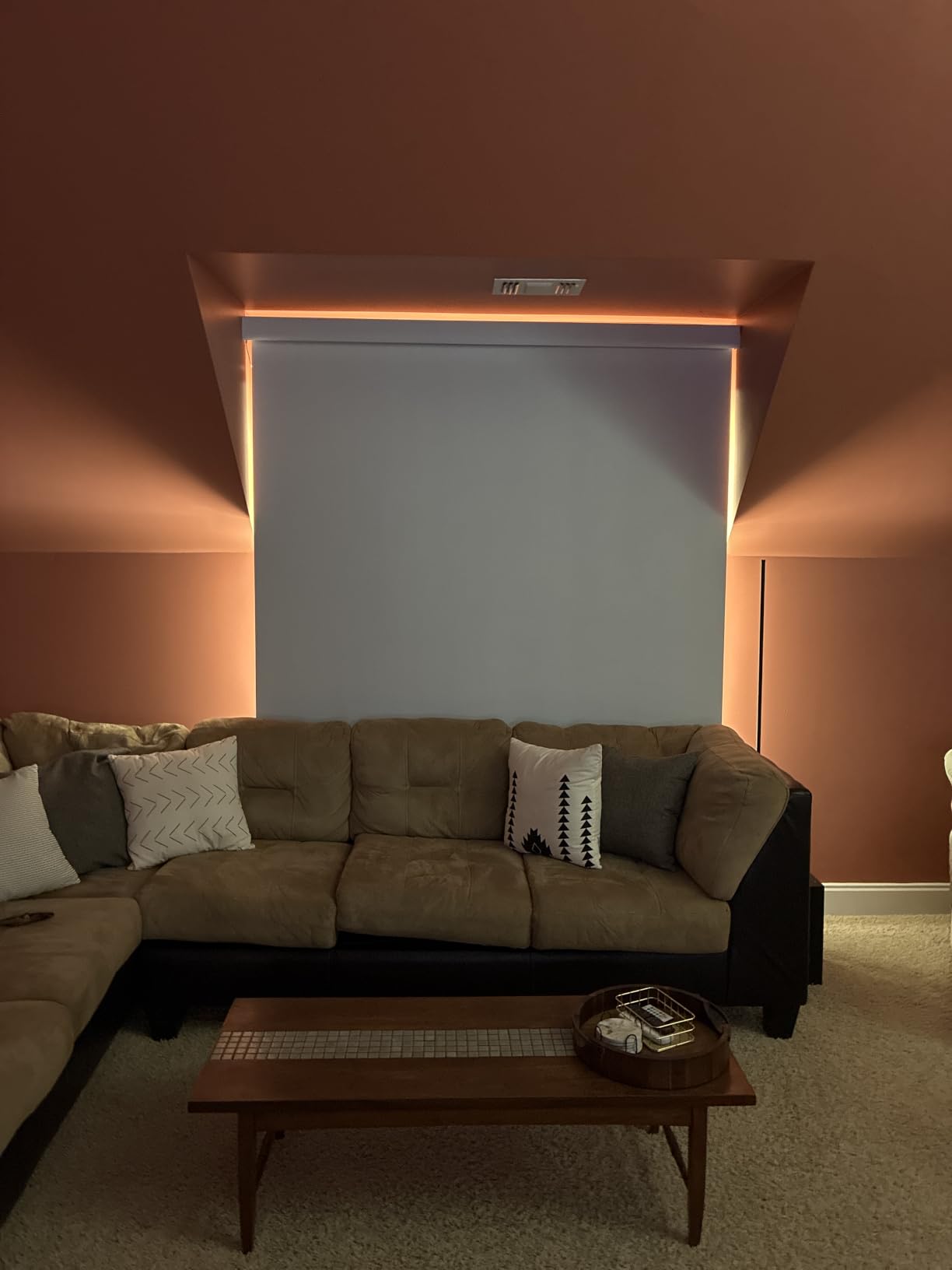 Persilux Smart Motorized Blinds with Remote, No Drill Automatic Roller Shades for Indoor Windows, Blackout Linen Fabric, Electric Blinds for Windows, Linen Beige C156BO-2, Custom Size customer photo 1