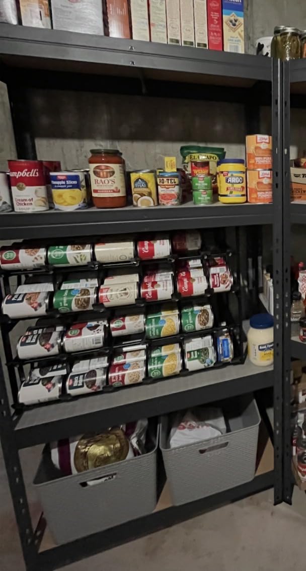 iSPECLE Pantry Can Organizer - Auto-Rolling, Expandable, Holds 120 Cans customer photo 2