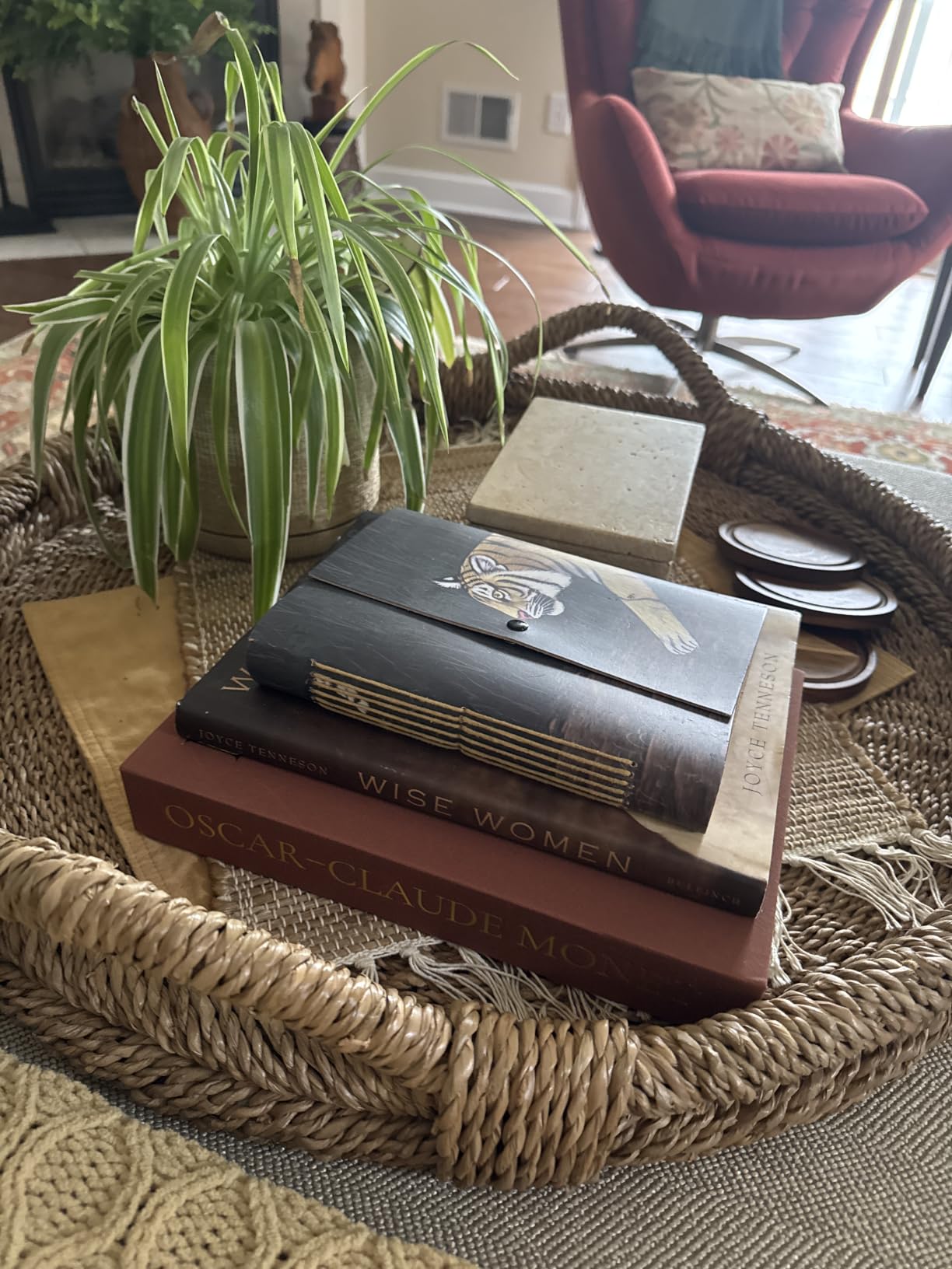 JARLINK Aesthetic Decorative Books, Set of 3 Linen Faux Book Boxes, Sage customer photo 2