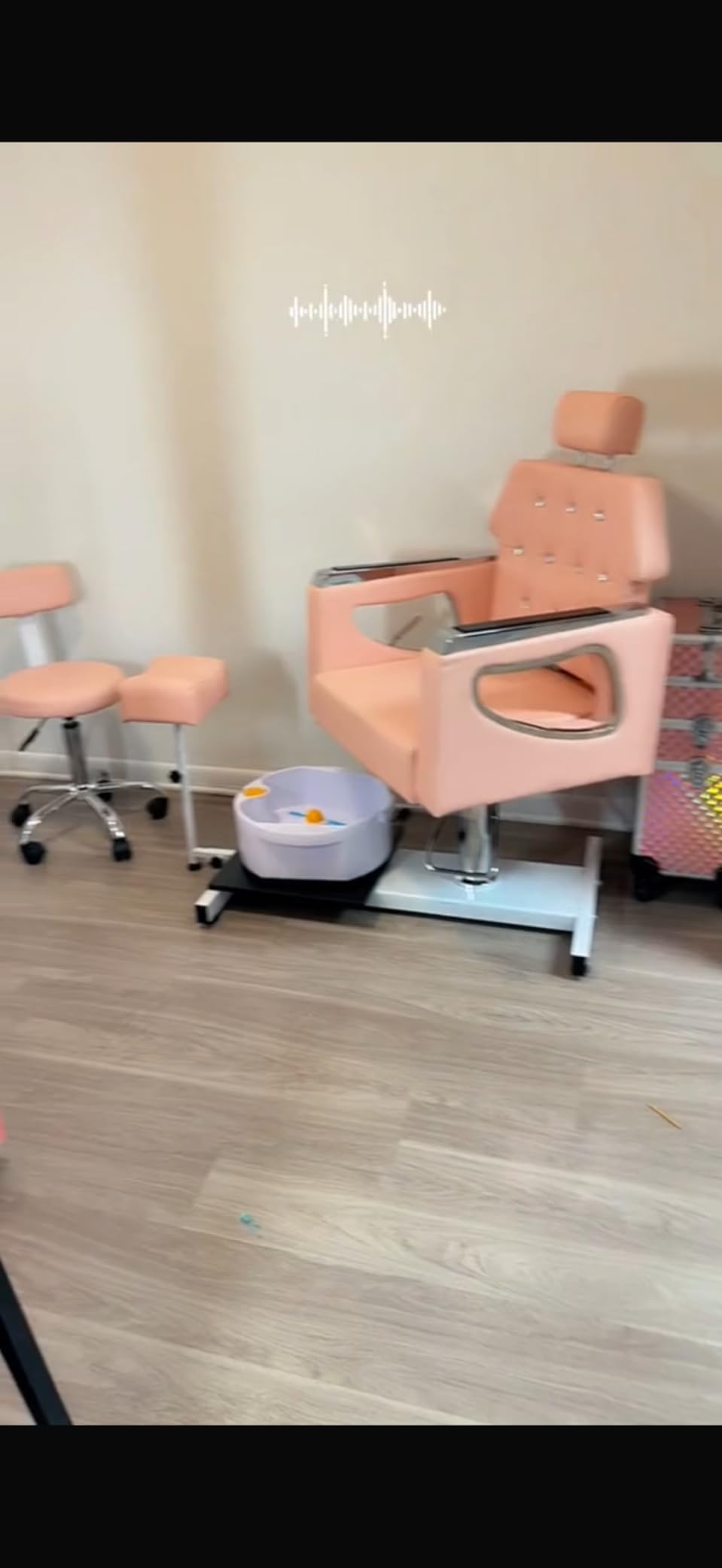 Pedicure Chair No Plumbing Pedicure Station for Nail Tech customer photo 2