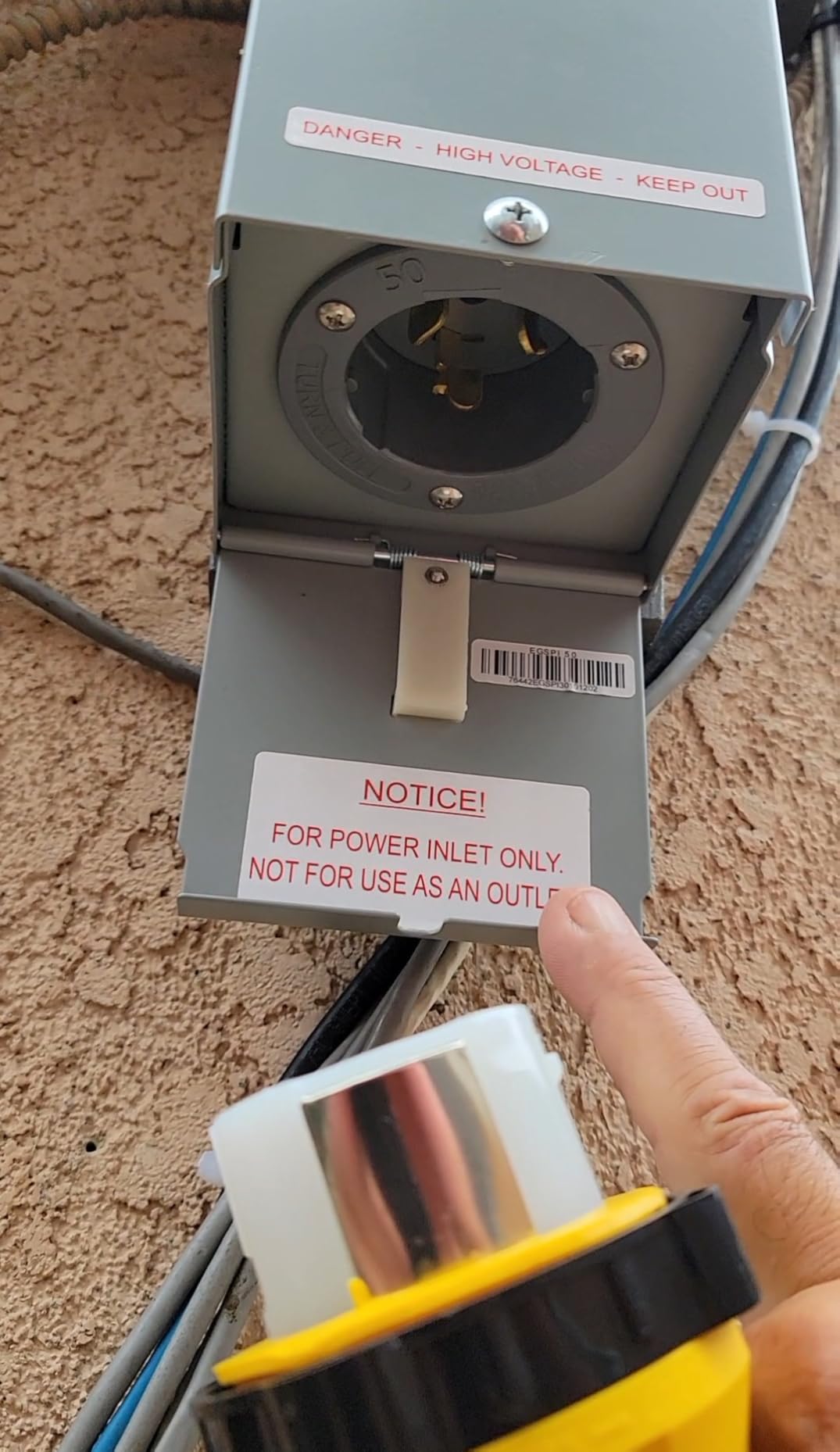 Connecticut Electric Series 2 Backup Power Manual Transfer Switch Kit, 50 Amp, 10 Circuits, with 25' Cord & Outdoor Rated 50A Inlet (Transfer Switch Kit - 25 ft Cord) customer photo 1