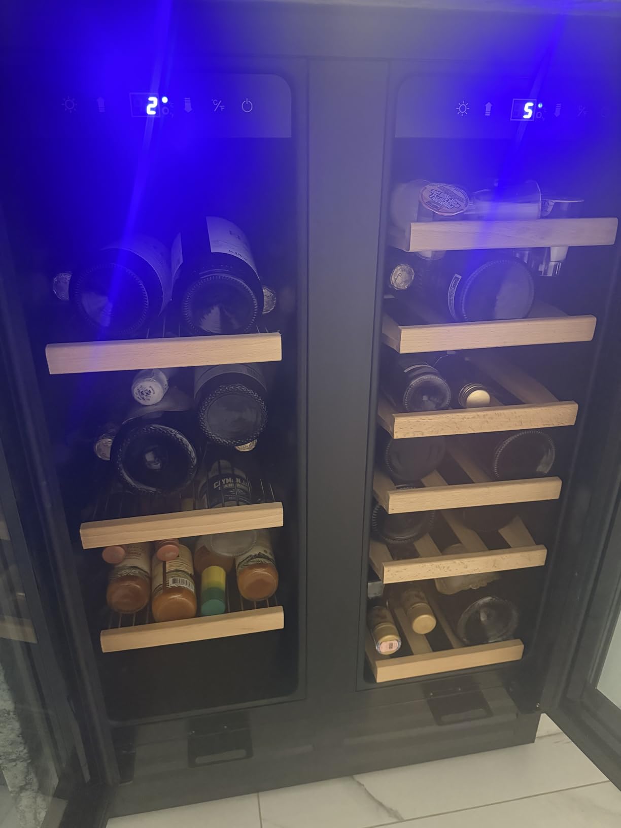 Velivi 24'' Wine Cooler Tall Wine Fridge Freestanding/Built in Large customer photo 2