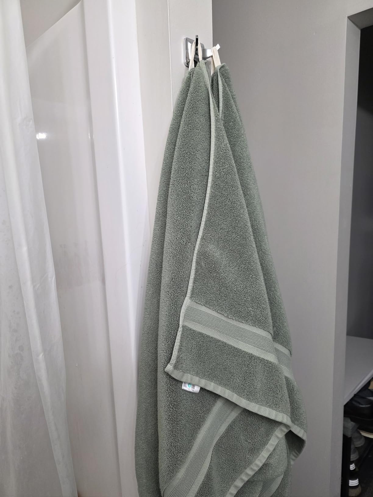 Springtree Home Luxury Bamboo Rayon Bath Towel Set | 6-Piece Set | Blue customer photo 1