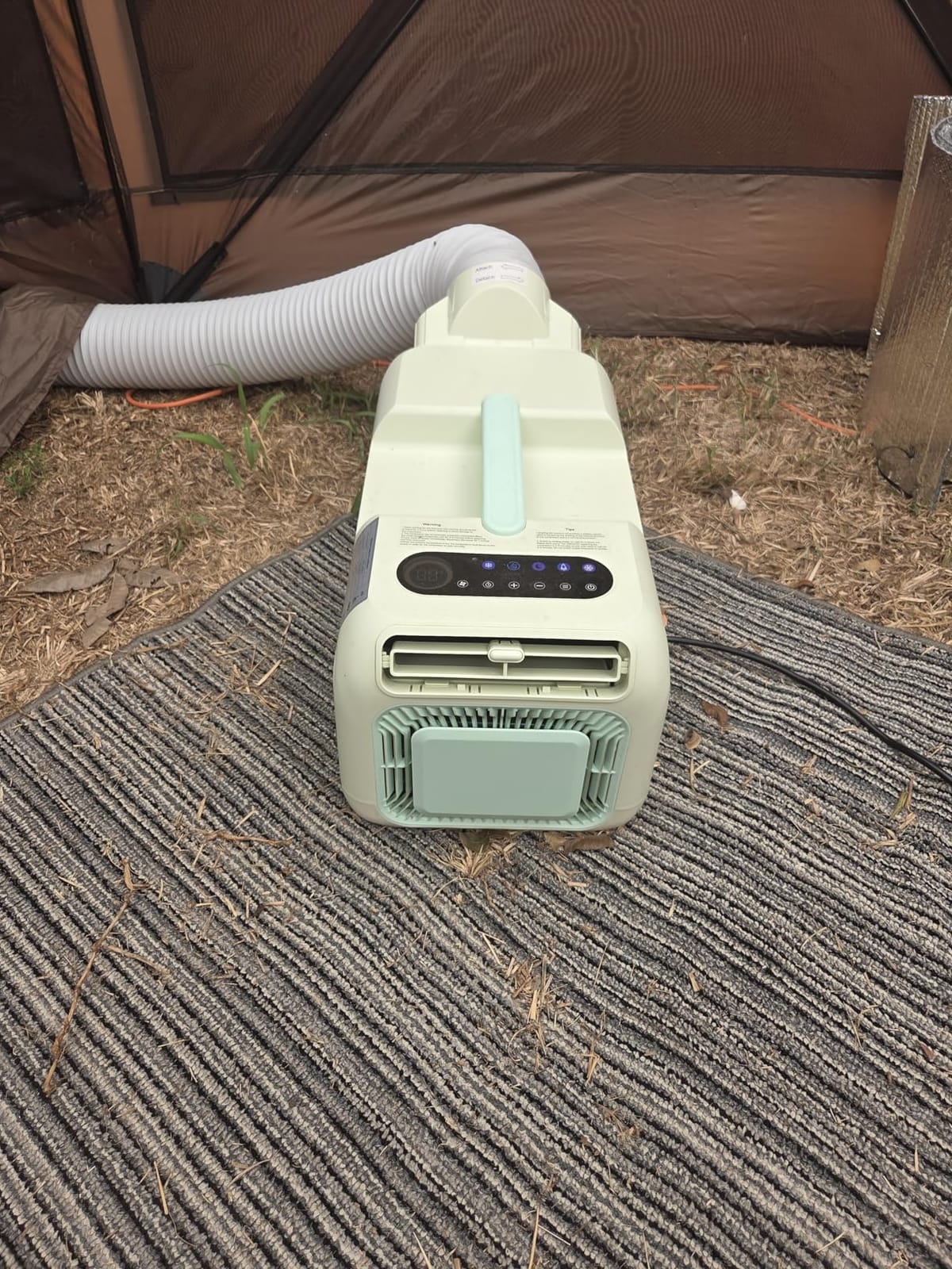 Portable Air Conditioner, 3400 BTU/1000W Compact AC Unit for a 2-person Tent, Truck Car RV Camping Vanlife Outdoor Pet Care – Cools up to 65-86 sq ft, Low Power Consumption, Remote Control customer photo 2