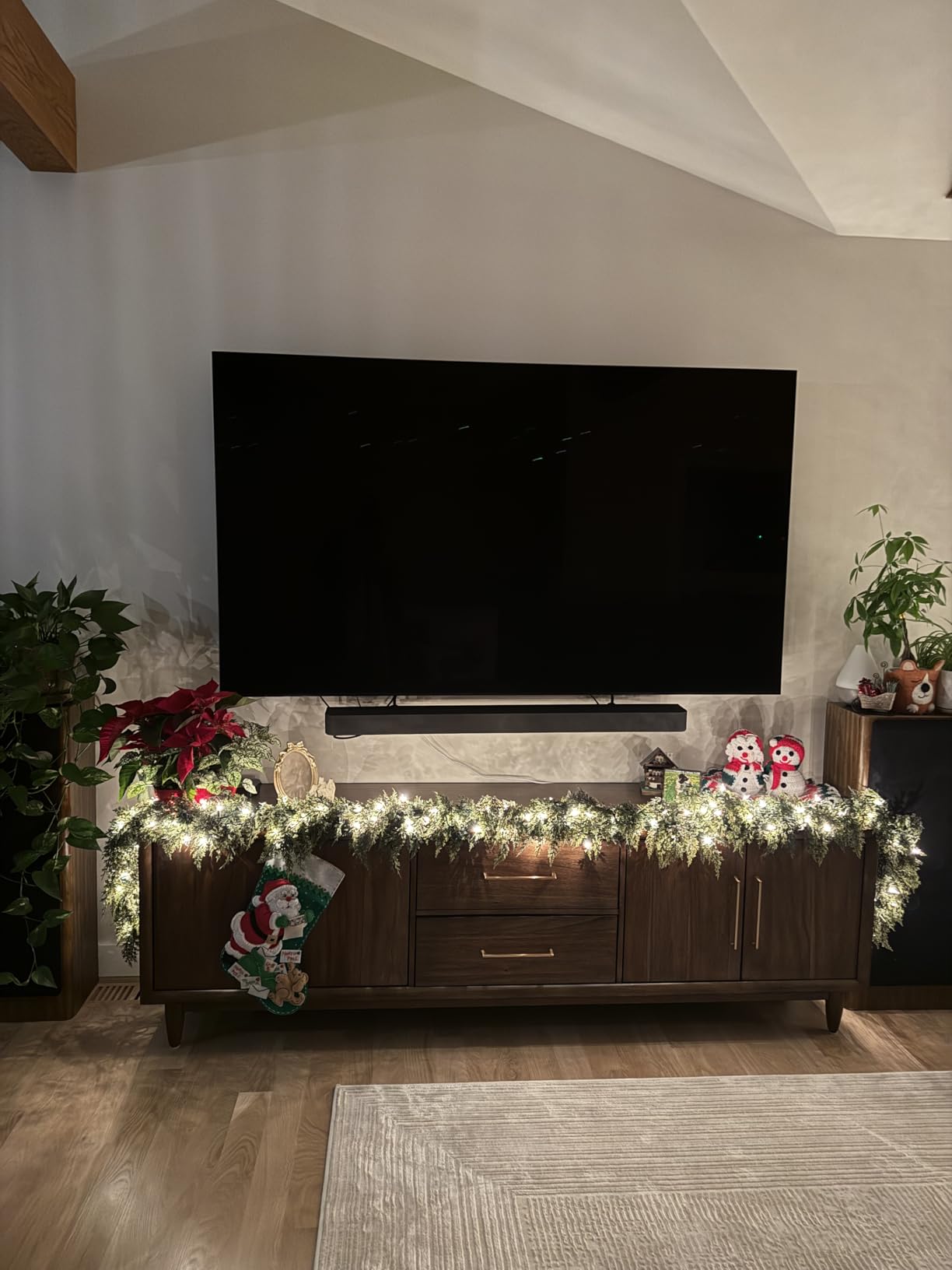 9FT Christmas Cedar Garland Real Touch Greenery for Mantle Decor customer photo 2