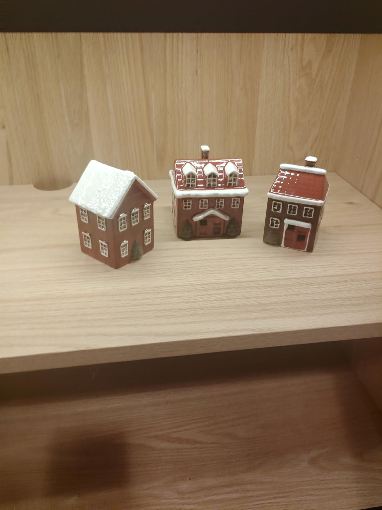 WDS WONDROUS Ceramic Christmas Village House Set Decor for Home Farmhouse customer photo 1