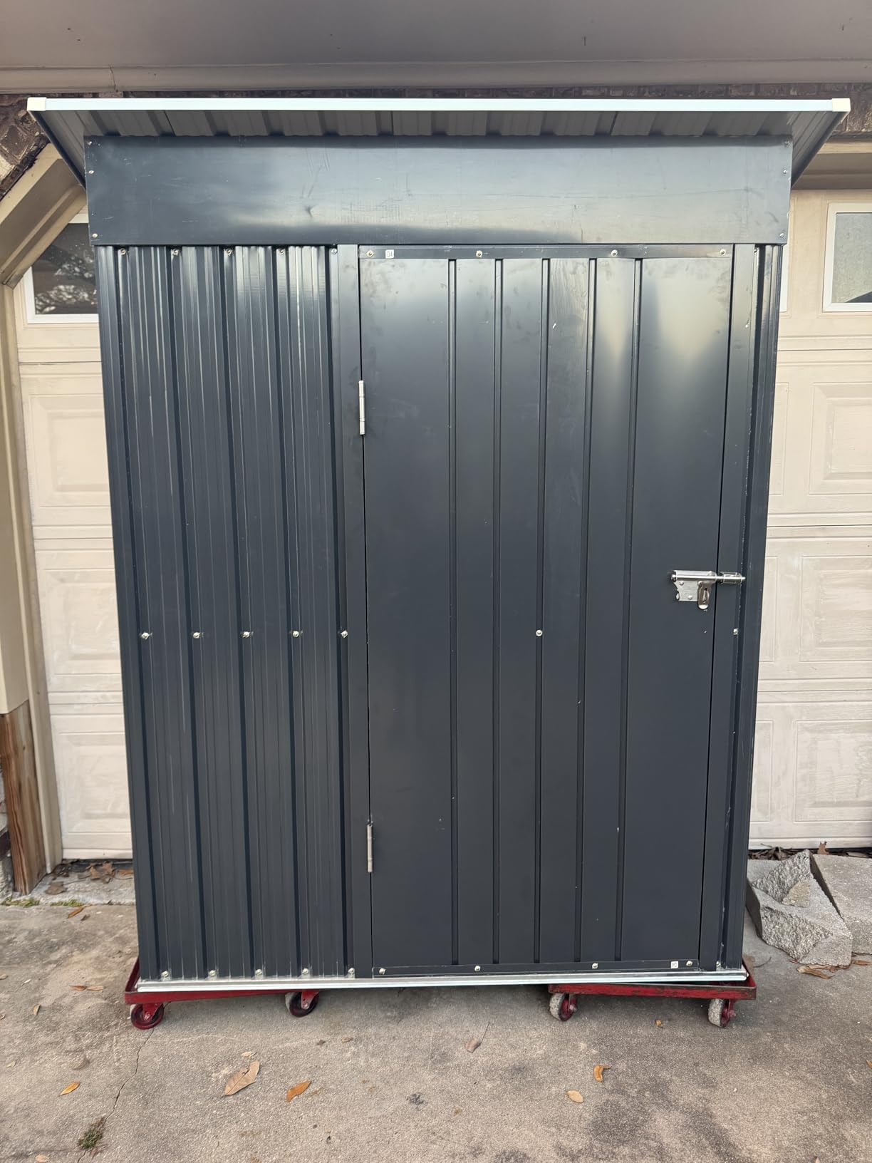 Breezz Outdoor Steel Storage Shed, 10 x 12 ft, Brown customer photo 1