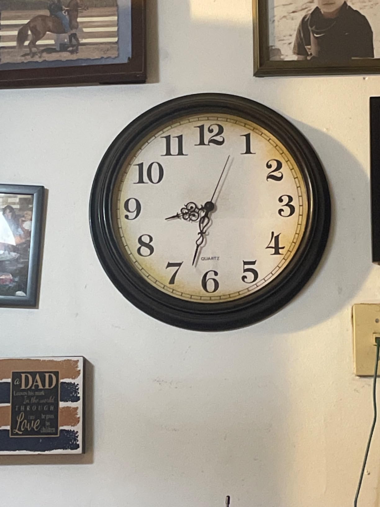18 Inch Large Wall Clock for Living Room,Silent Vintage Bronze Wall Decor customer photo 2