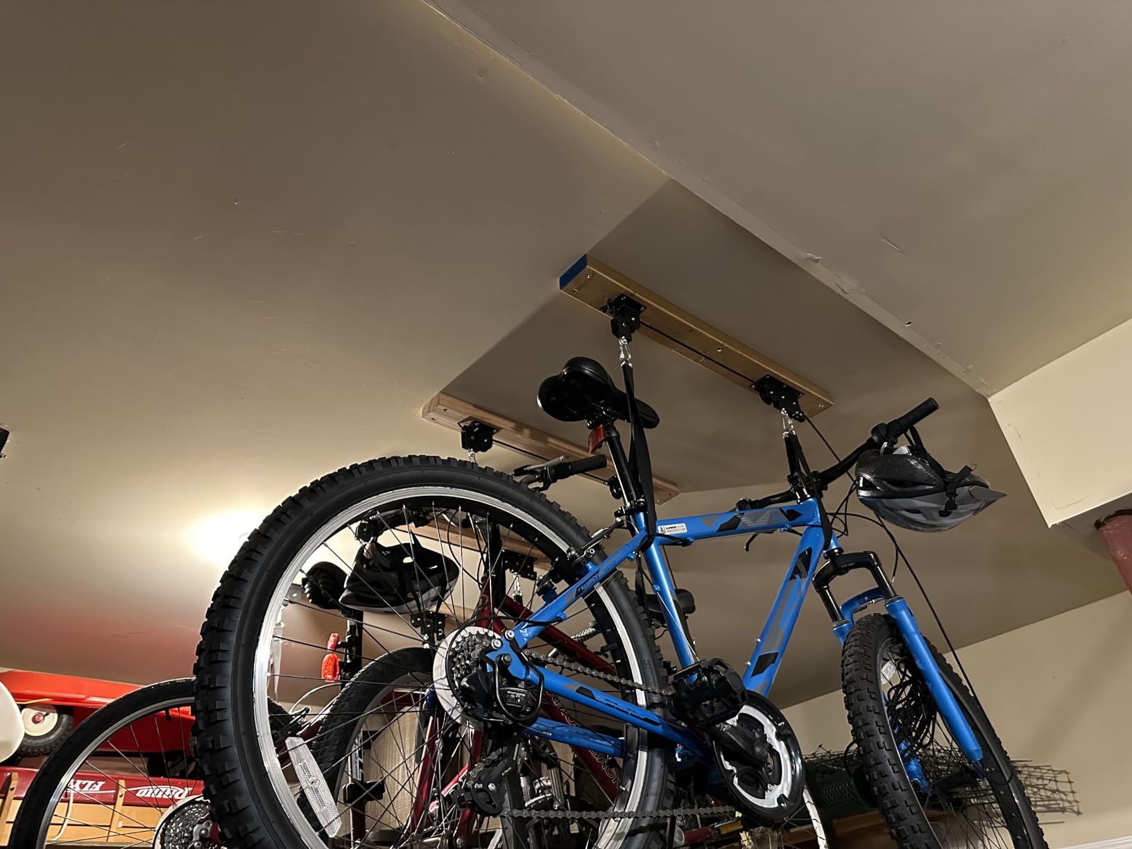 TRUSOON 2-Pack Bike Hoist, Heavy Duty Ebike Pulley System for Garage, 85lb customer photo 1