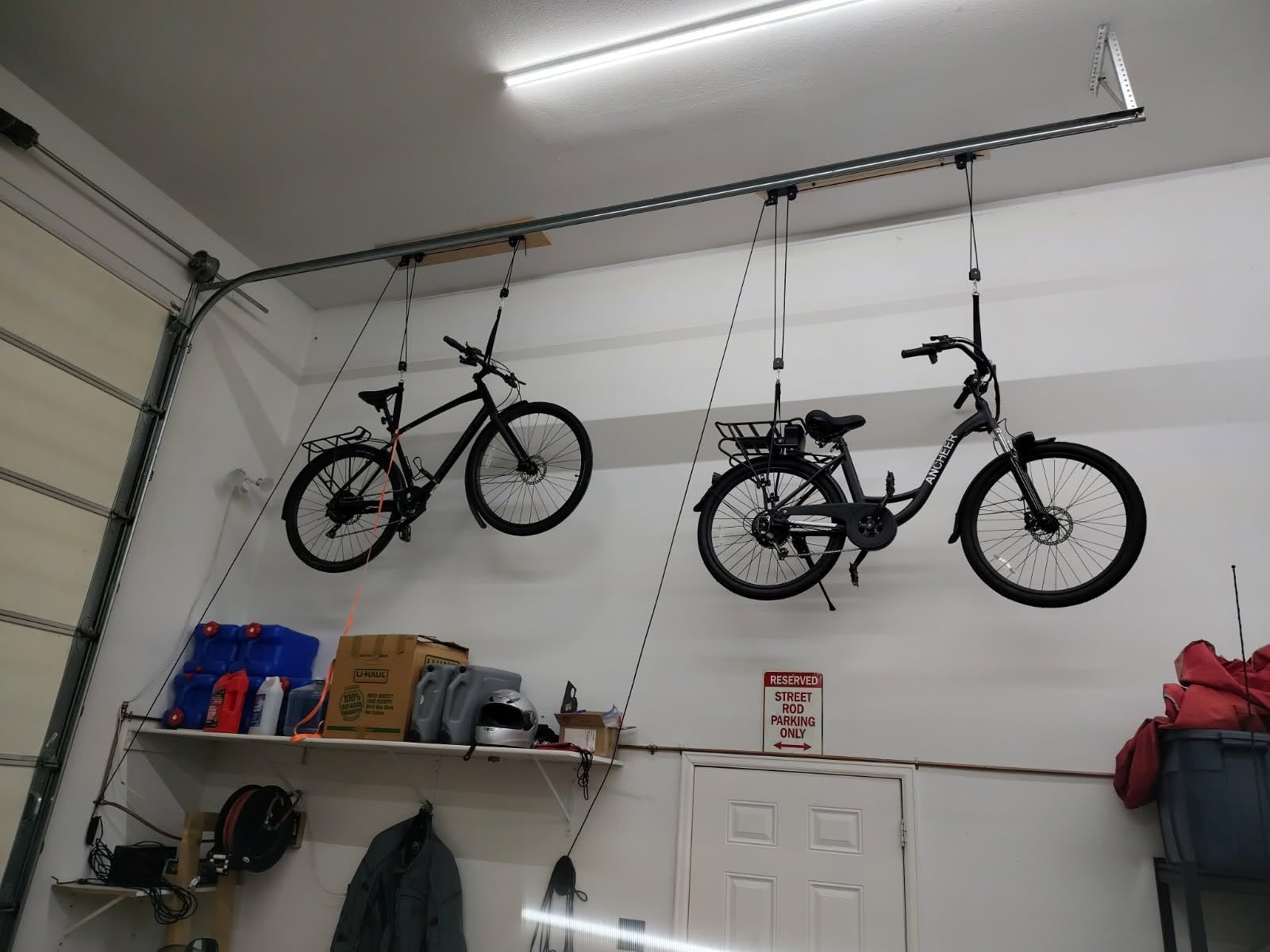 TRUSOON 2-Pack Bike Hoist, Heavy Duty Ebike Pulley System for Garage, 85lb customer photo 2