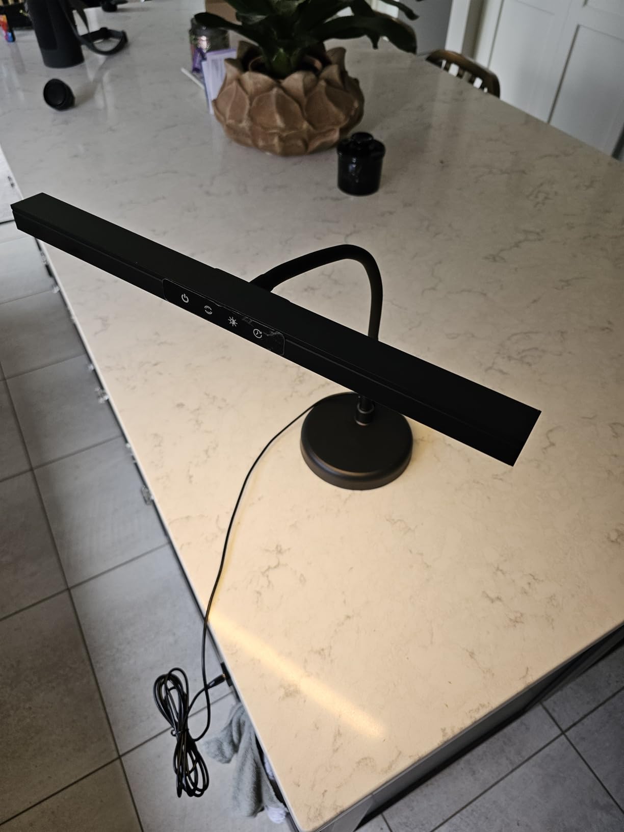 Piano Light for Upright Piano,Wide Illumination Covering Music Sheet 88 Key LED Piano Lamp for Grand/Digital Pianos,Dimmable Desk Lamp 3 Color Modes,Gooseneck,Timer,Eye Care Music Stand Light Black customer photo 2