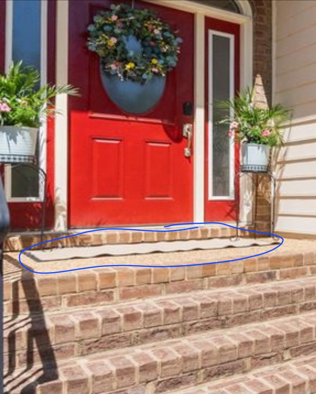 DEXI Front Door Mat Outside Entrance 24x36 Welcome Rubber Entry Doormat customer photo 1