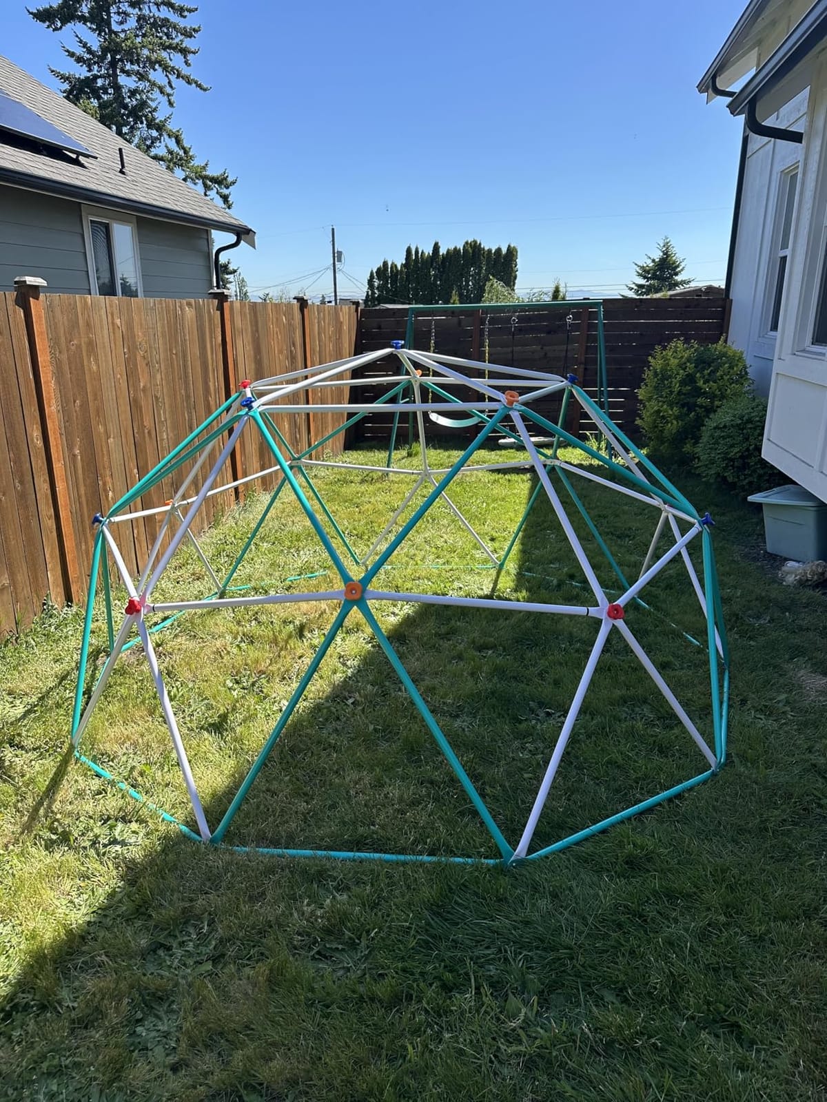 Hapfan 10 ft Climbing Dome with Climbing Cargo Net for Kids 3-12 customer photo 2