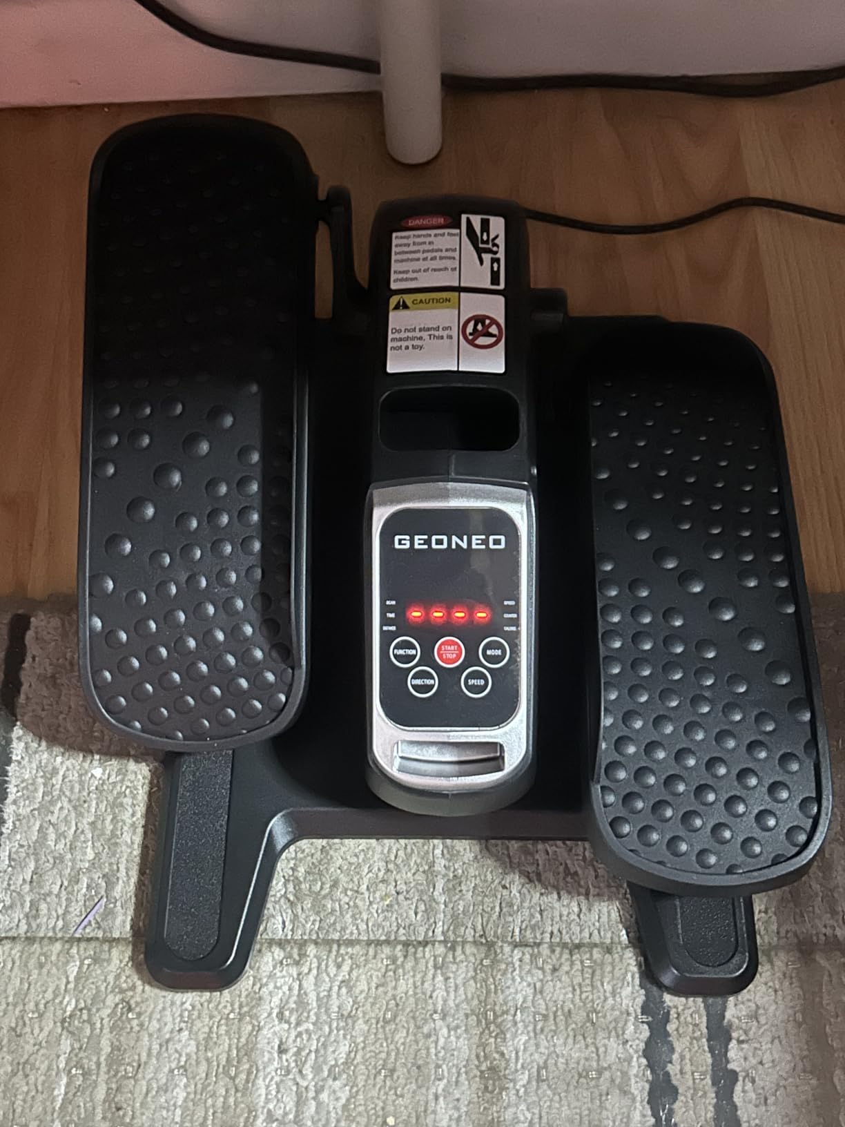 Under Desk Elliptical Machine, Electric Elliptical Exerciser for Senior, Quiet & Small Electric Seated Pedal Exerciser for Home with Monitor, Remote Control & 12 Adjustable Speeds customer photo 2
