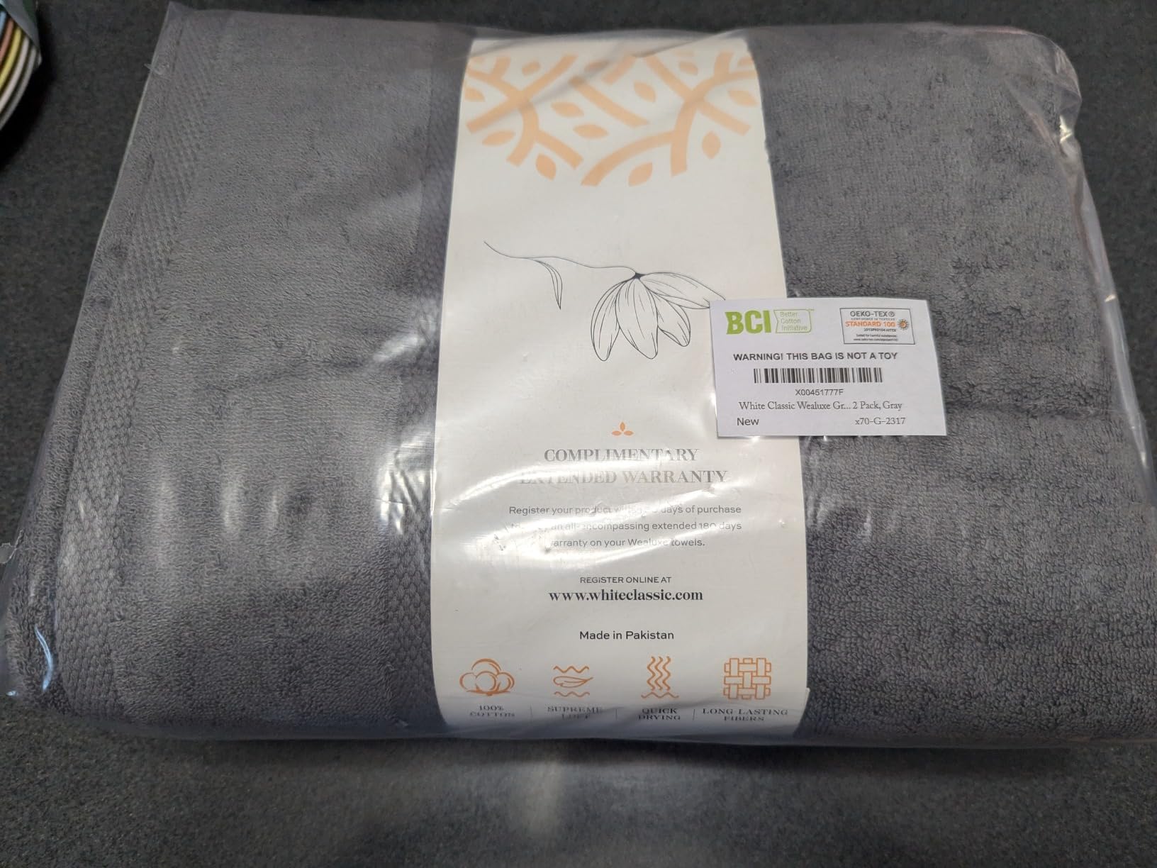 Bath Sheet Towels - 650 GSM Cotton Luxury Bath Towels Extra Large 35x70 | Highly Absorbent and Quick Dry | Hotel Quality Extra Large Bath Towels Oversized, White, 2 Pack customer photo 1