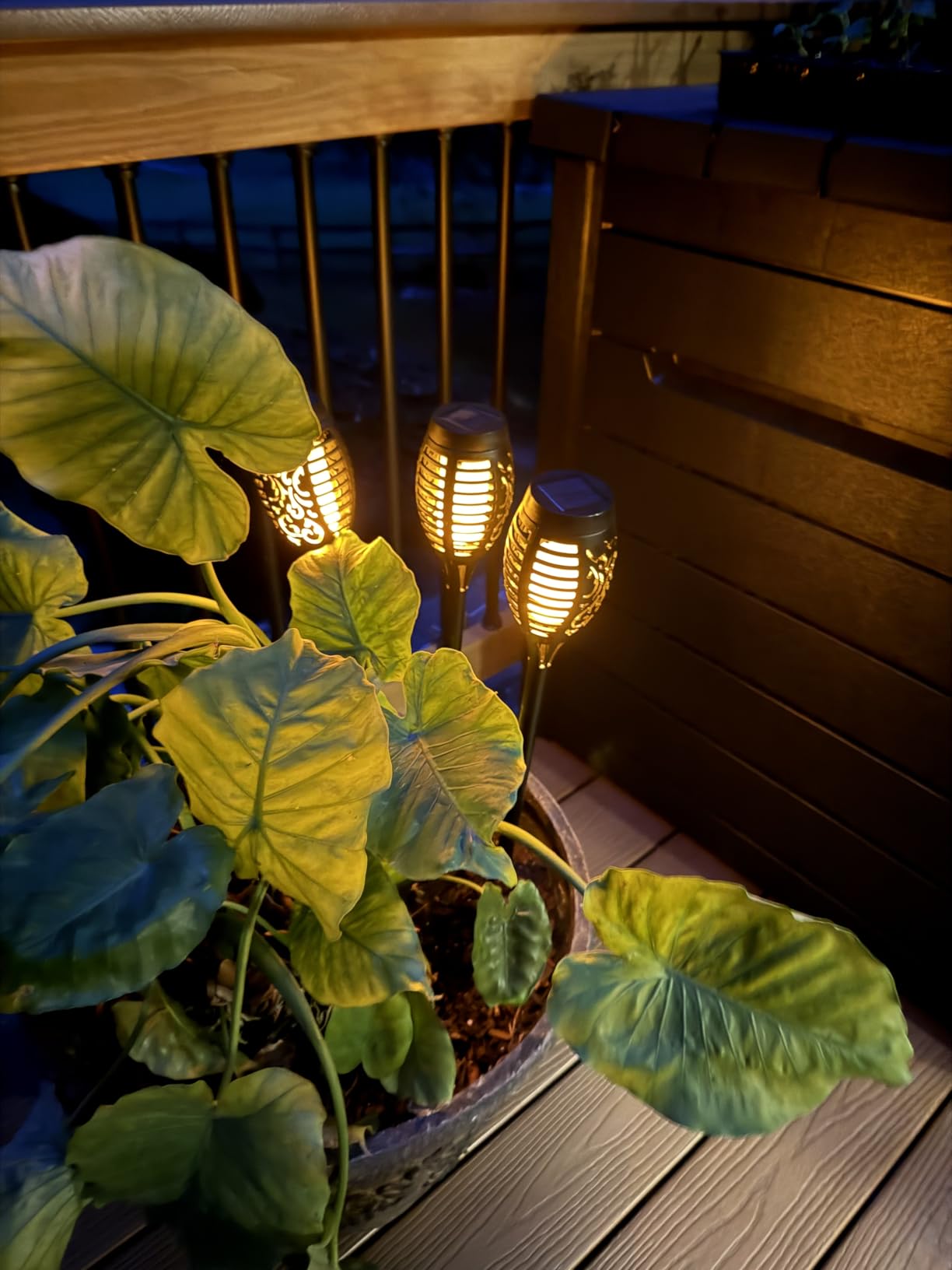 Christmas Decorations Outdoor, Multicolor Flickering Solar Christmas Lights customer photo 1