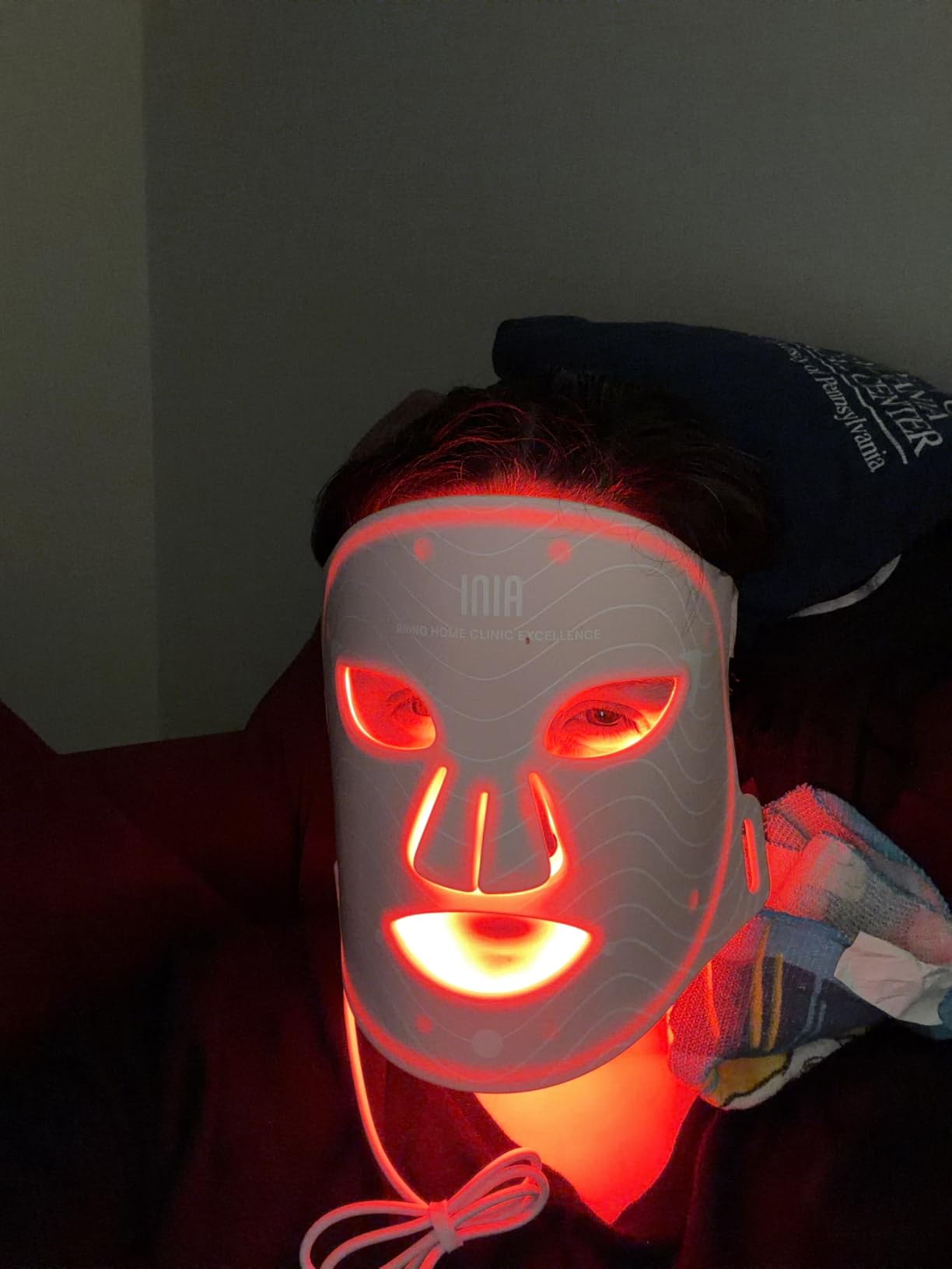 INIA Red Light Therapy Mask for Face, 850nm NIR, Red/Blue LED Light 4 Modes customer photo 2