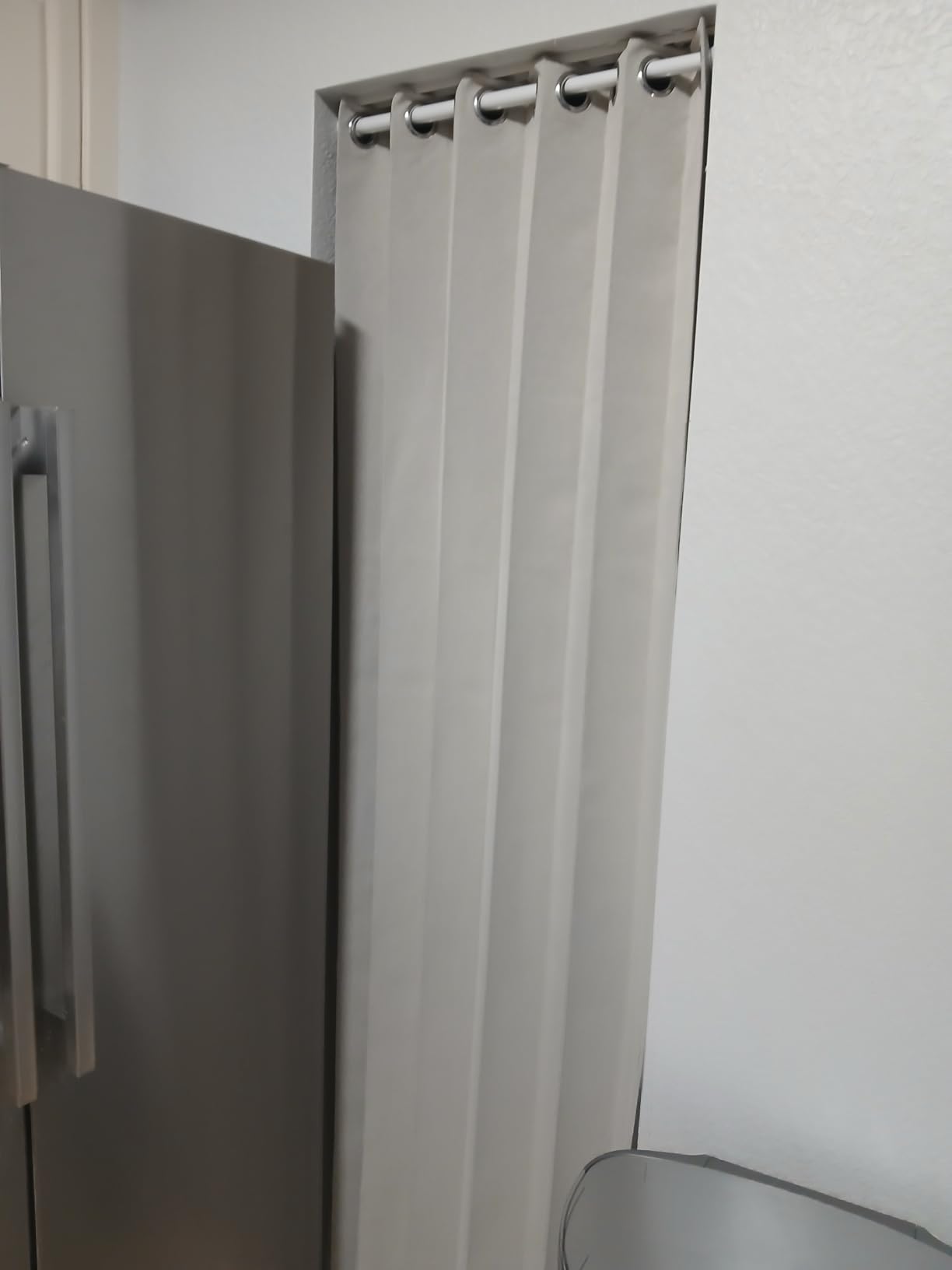 Interiors Vertical Shades, Fabric Shades for Sliding Glass Doors, Patio Doors & Large Windows for Home or Office, 1 Panel, W100 x L84, Grey customer photo 2