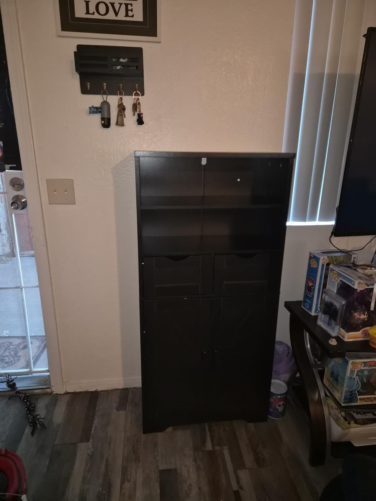 TEENFON Bathroom Storage Cabinet with Adjustable Shelf & Large Drawer customer photo 1
