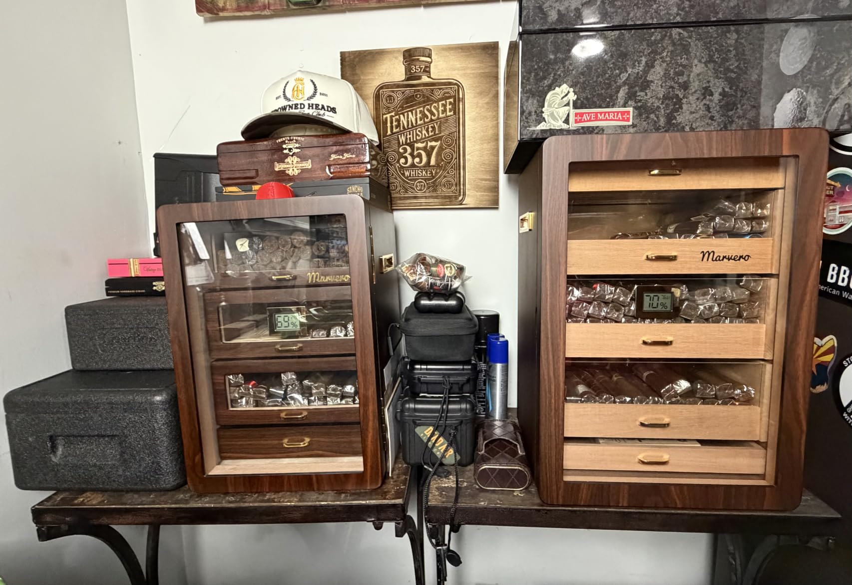 500-Count Cigar Humidor Cabinet with Digital Hygrometer, Gift Set customer photo 2