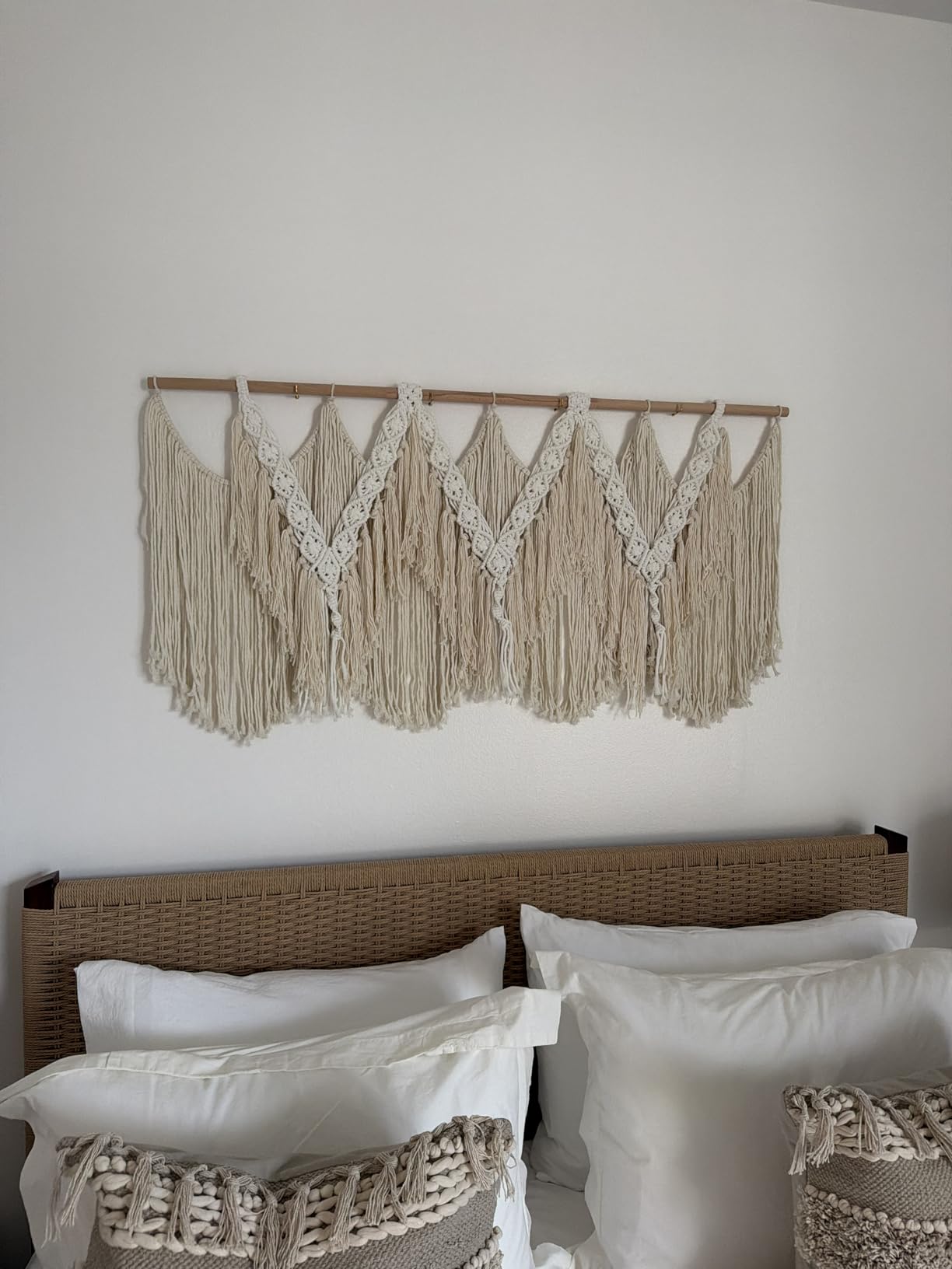 Macrame Wall Hanging Handwoven Geometric Tapestry Woven Decor 47