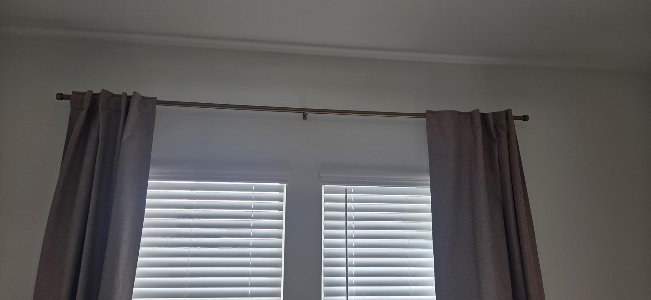 Warm Gold Curtain Rod 36-240 Inch Extra Long Gold Curtain Rods for Window customer photo 2