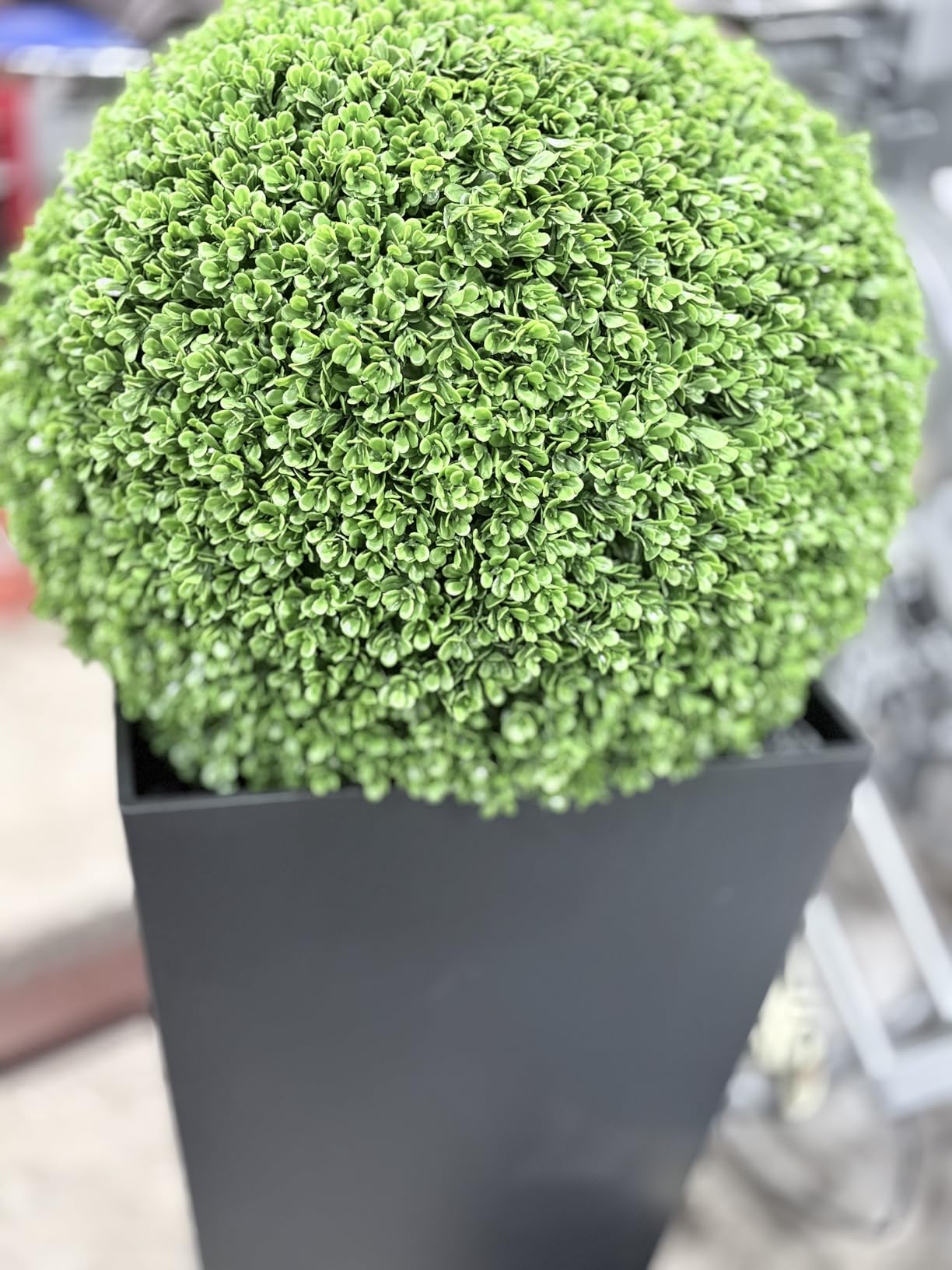 Tall Outdoor Planter 30 Inch 2-Pack, Tapered Design with Drainage Holes customer photo 2