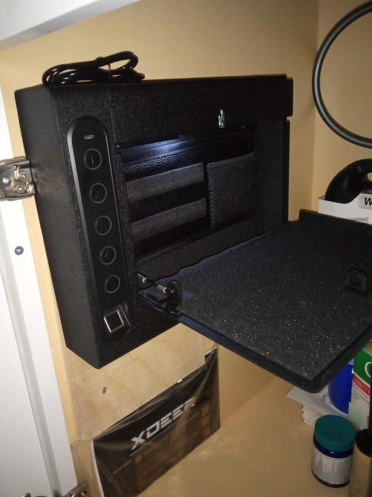XDeer Biometric Wall Safe with Gas Strut for Quick Access customer photo 1