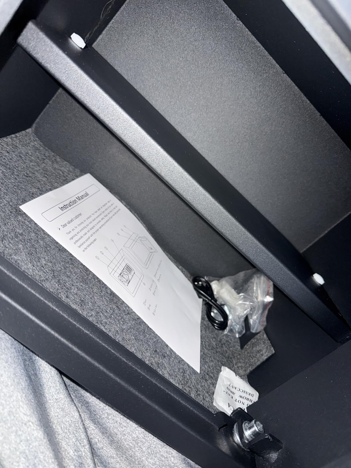 2.0 Cub Large Fireproof Safes for Home Use, Digital Security Safe Box Fireproof Waterproof with Combination Lock and Removable Shelf, Home Fire Safe for Document Money Medicines Valuables customer photo 1