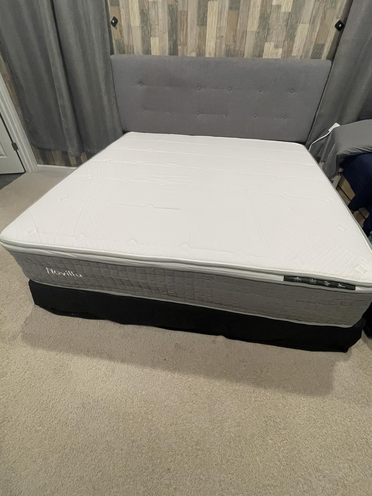 Novilla 12 Inch King Mattress,Hybrid Gel Memory Foam Mattress King Size customer photo 1