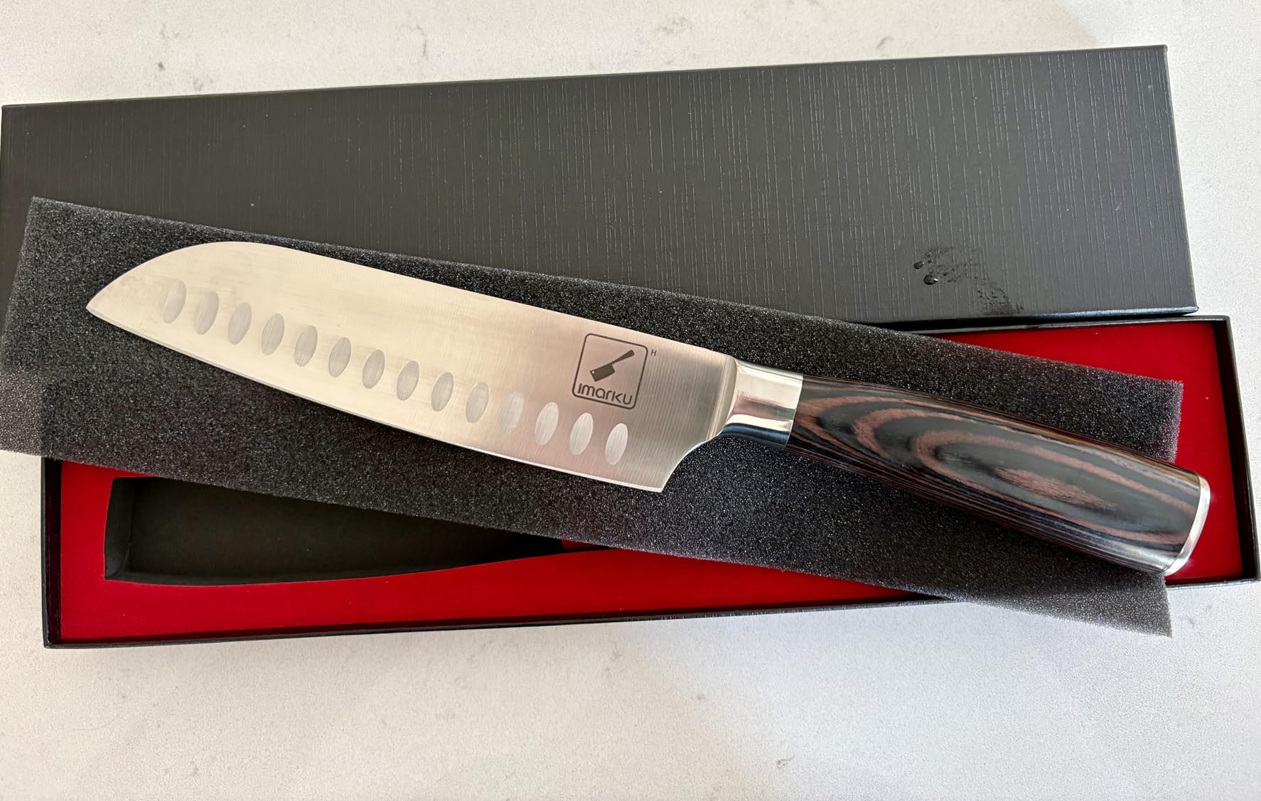 imarku Meat Cleaver 7 Inch, Japanese High Carbon Stainless Steel Chopper customer photo 1