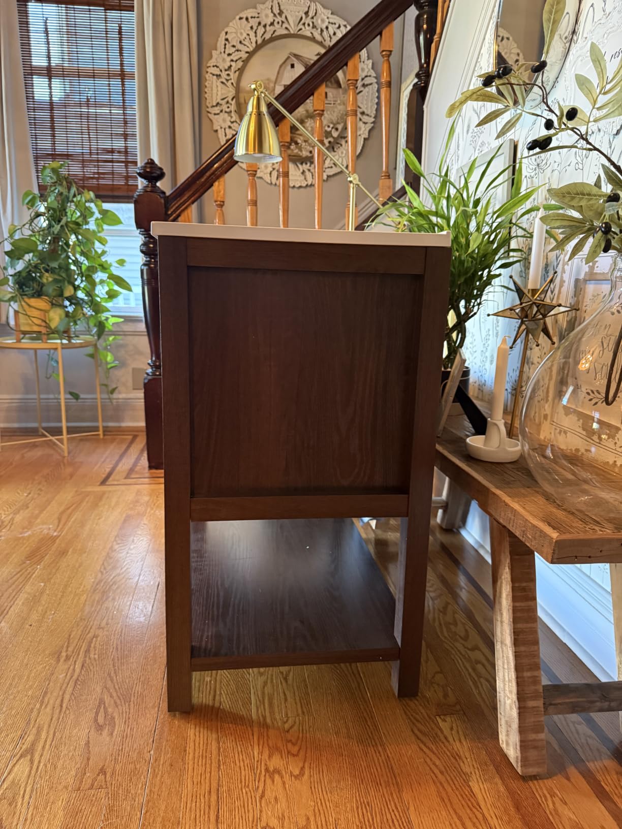 42 Inch Bathroom Vanity with Sink, Fully-Assembled, Walnut customer photo 1