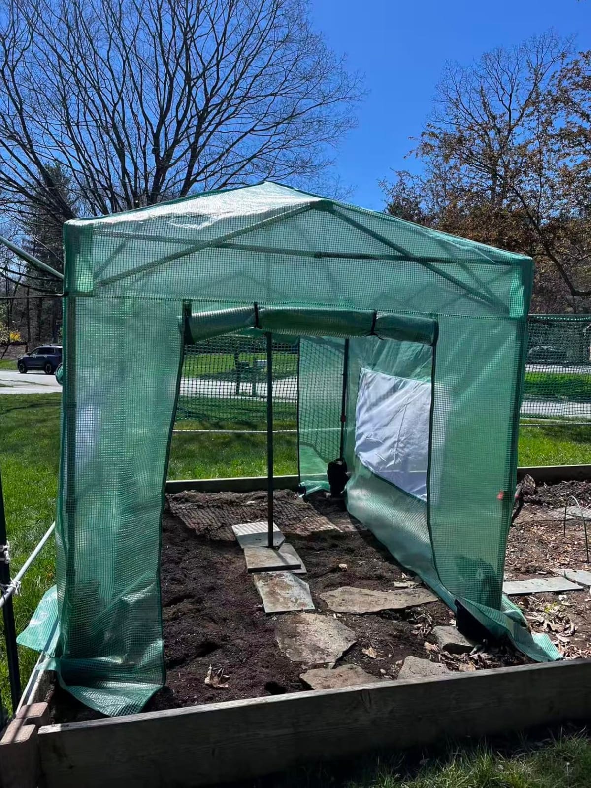 CROWN SHADES 12X8 Pop Up Outdoor Walk-in Portable Greenhouse,Green customer photo 1