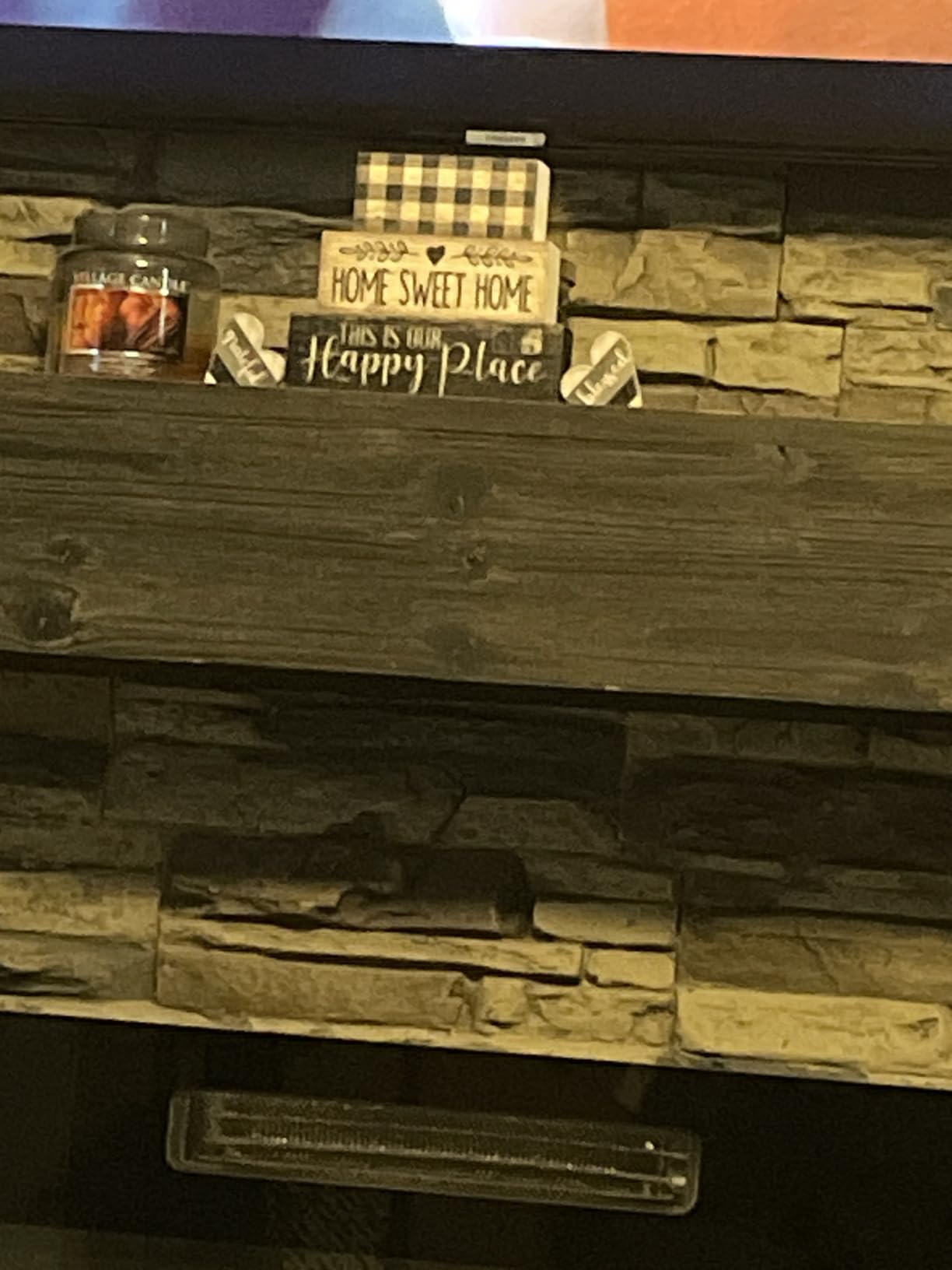 Moucuny 4 Pcs Easter Bunny Wood Signs Farmhouse Tiered Tray Table Decor customer photo 2