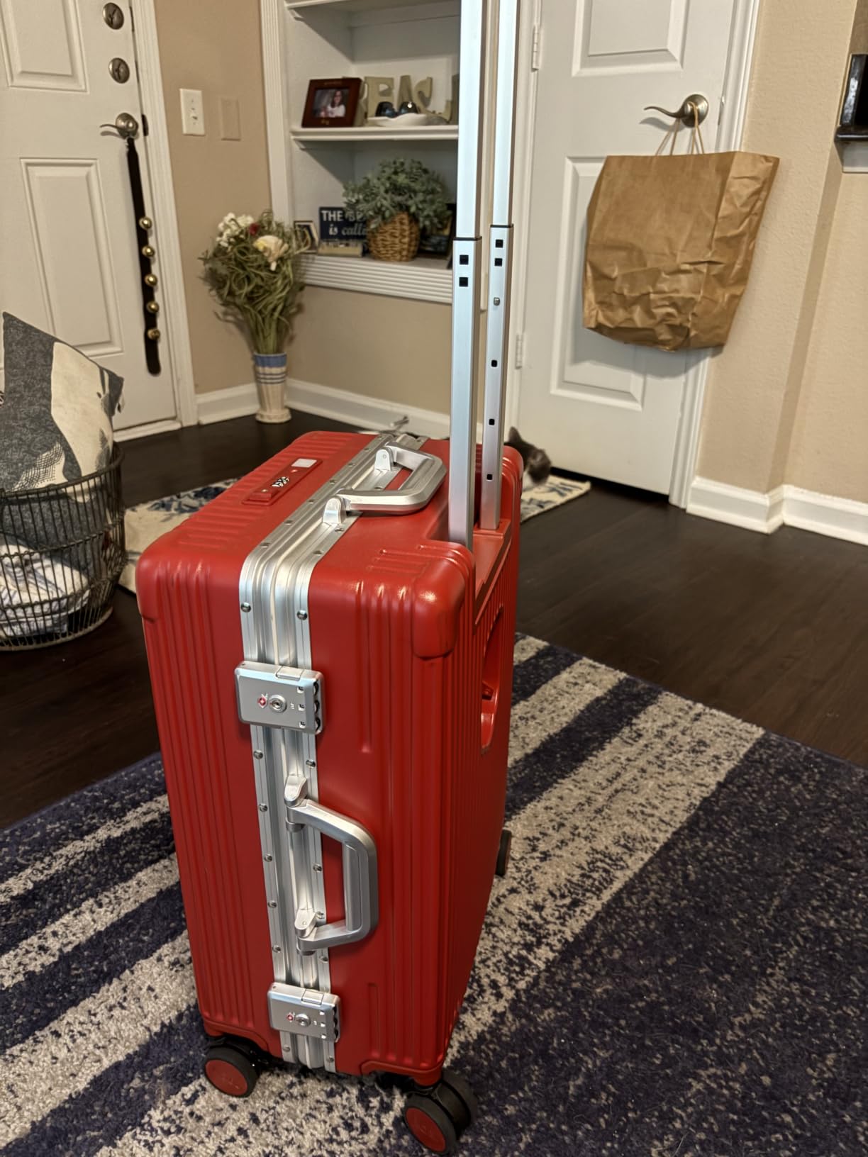 Nobl Travel Zipperless Check in Suitcase - Aluminum Frame, Midnight Blue customer photo 2