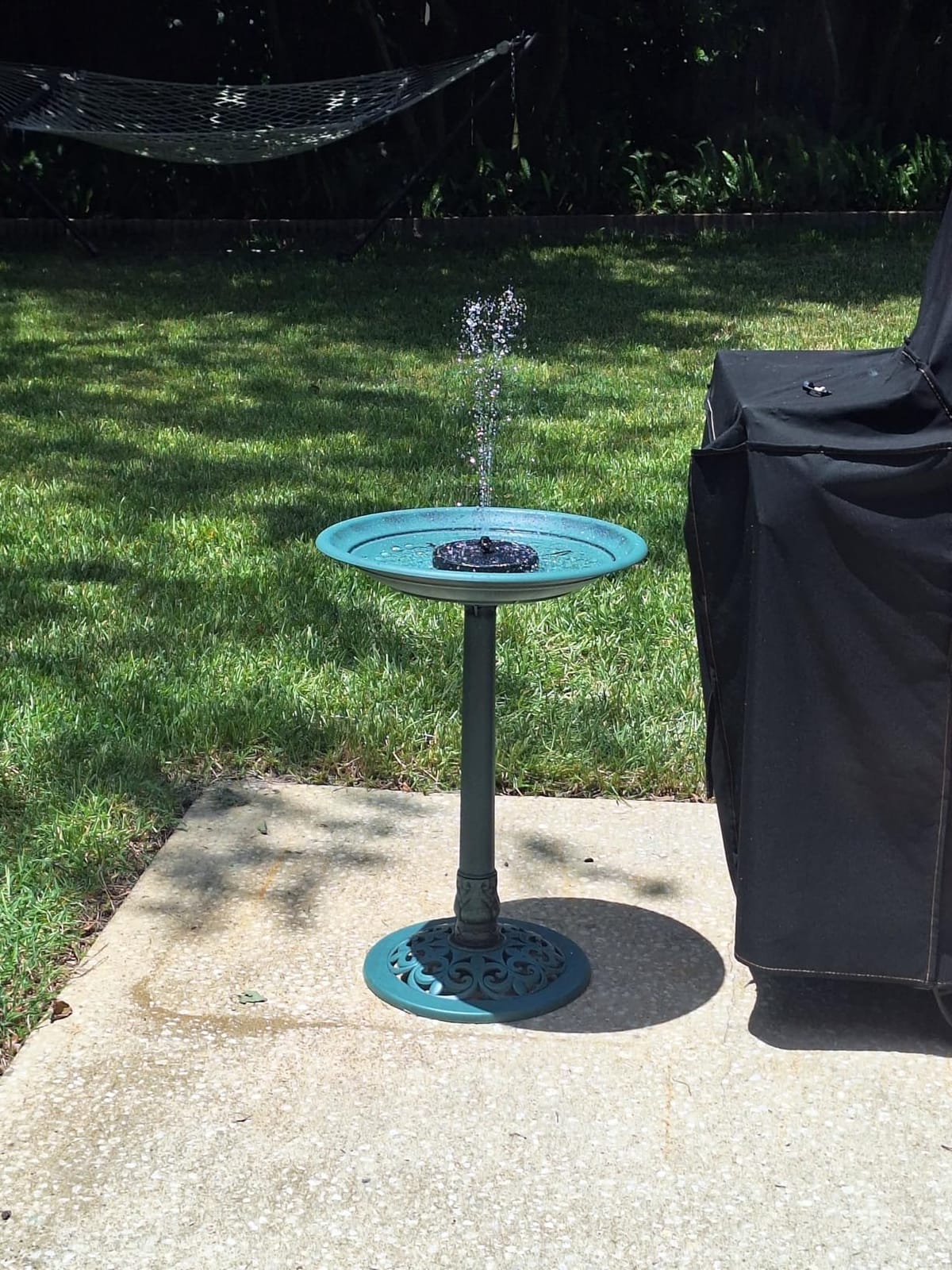 Yzert Solar Fountain, 3-Level Adjustable Water Height, 3.5W Glass Powerful Outdoor Fountain Pump with Rotating Rods & 7 Nozzles for Bird Bath, Garden, Pond, Patio, Flower Pot (2026 Model) customer photo 1